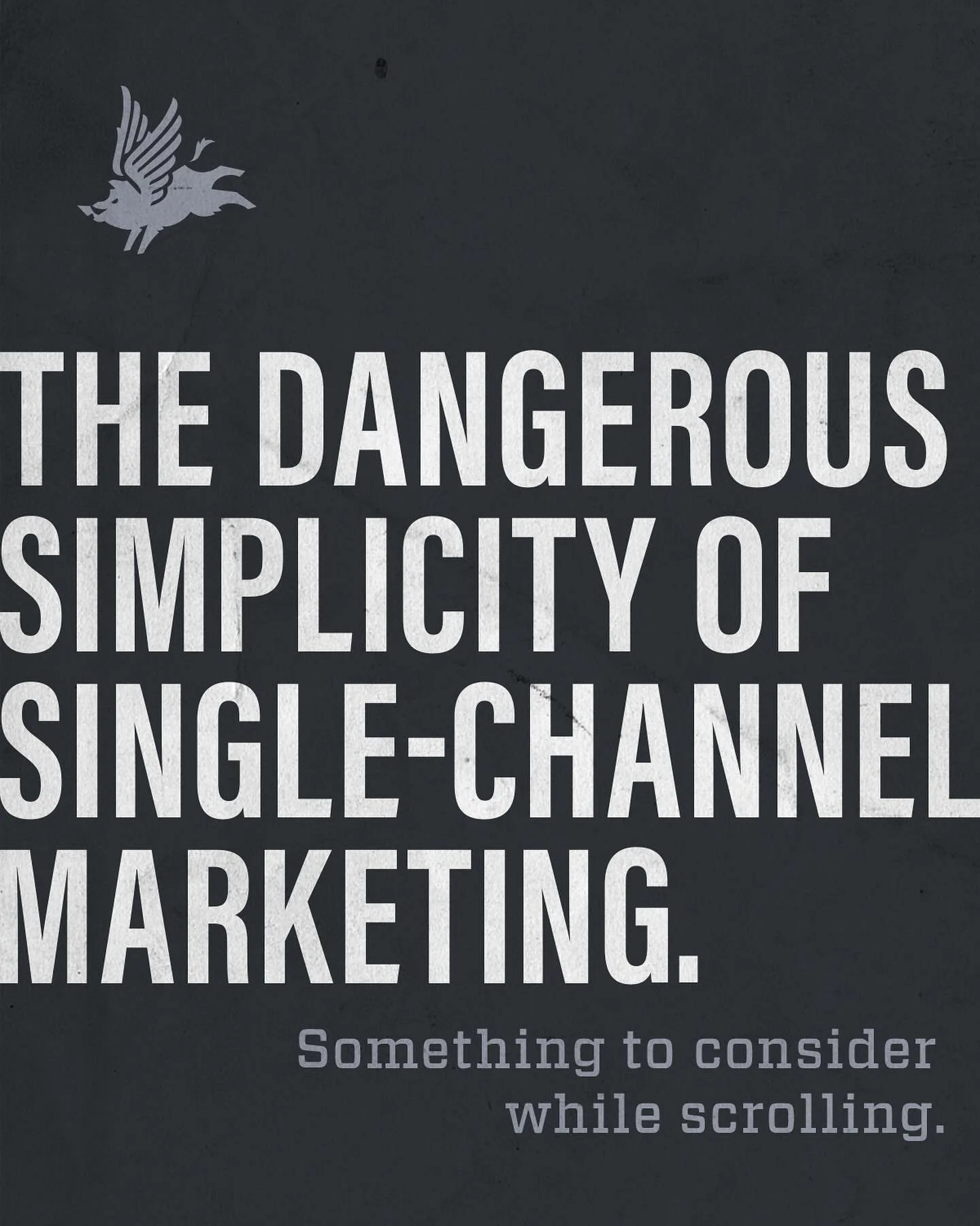 We see way too many marketers putting all their chips on social media. I get it. It&rsquo;s cheap, offers instant feedback, allows uber-targeting, and provides detailed analytics. 

But the over-reliance on one medium is not just shortsighted; it&rsq