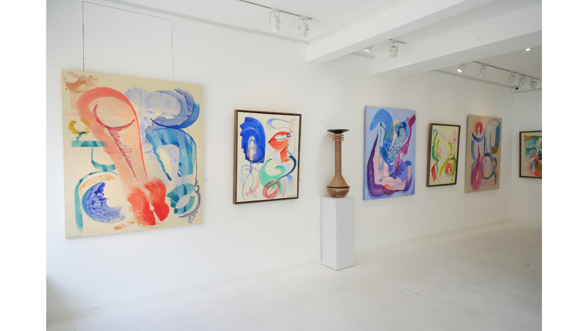 Changing TIdes Exhibition paintings by British contemporary artist Simone Brewster