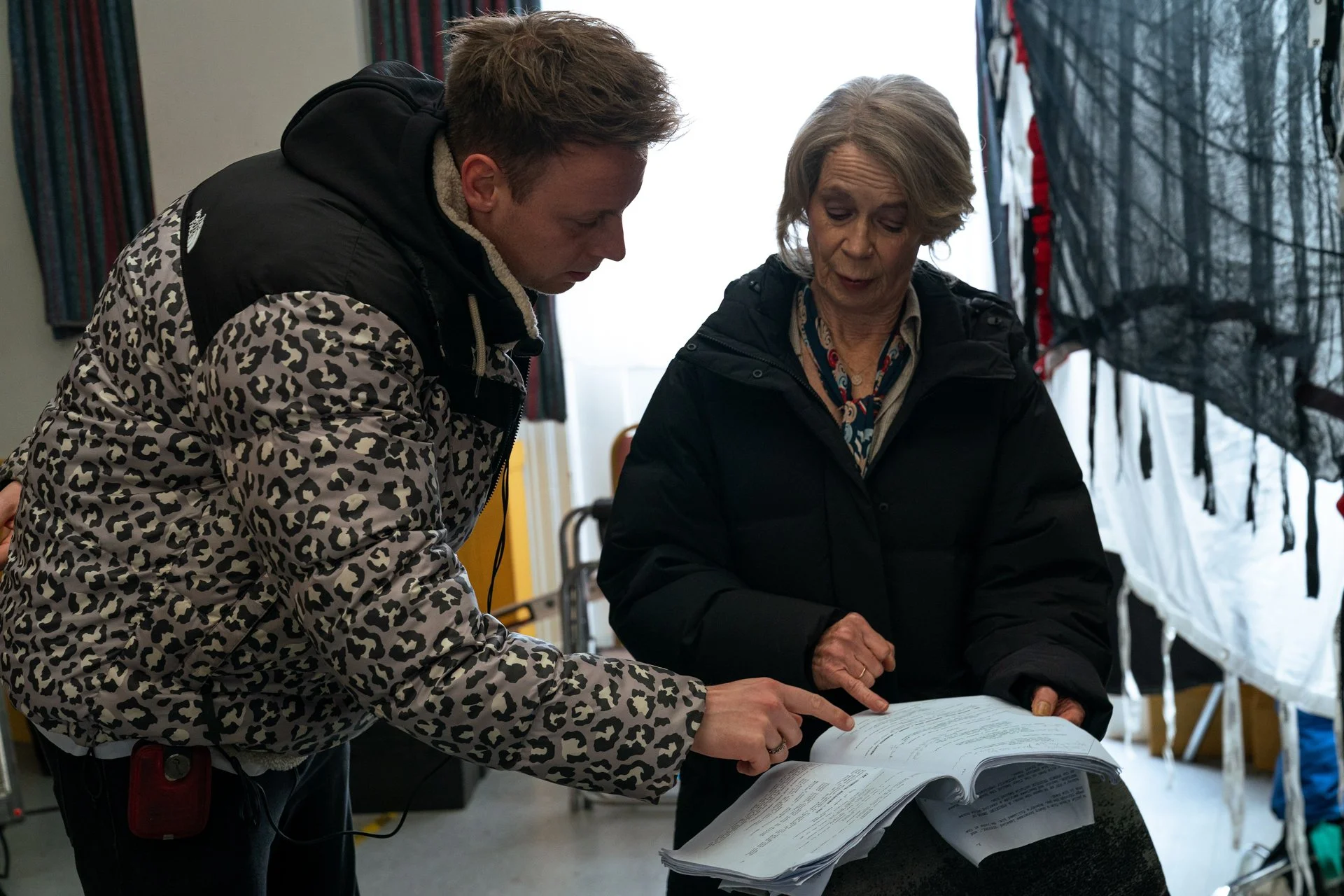 Celia Imrie with director Jack Spring