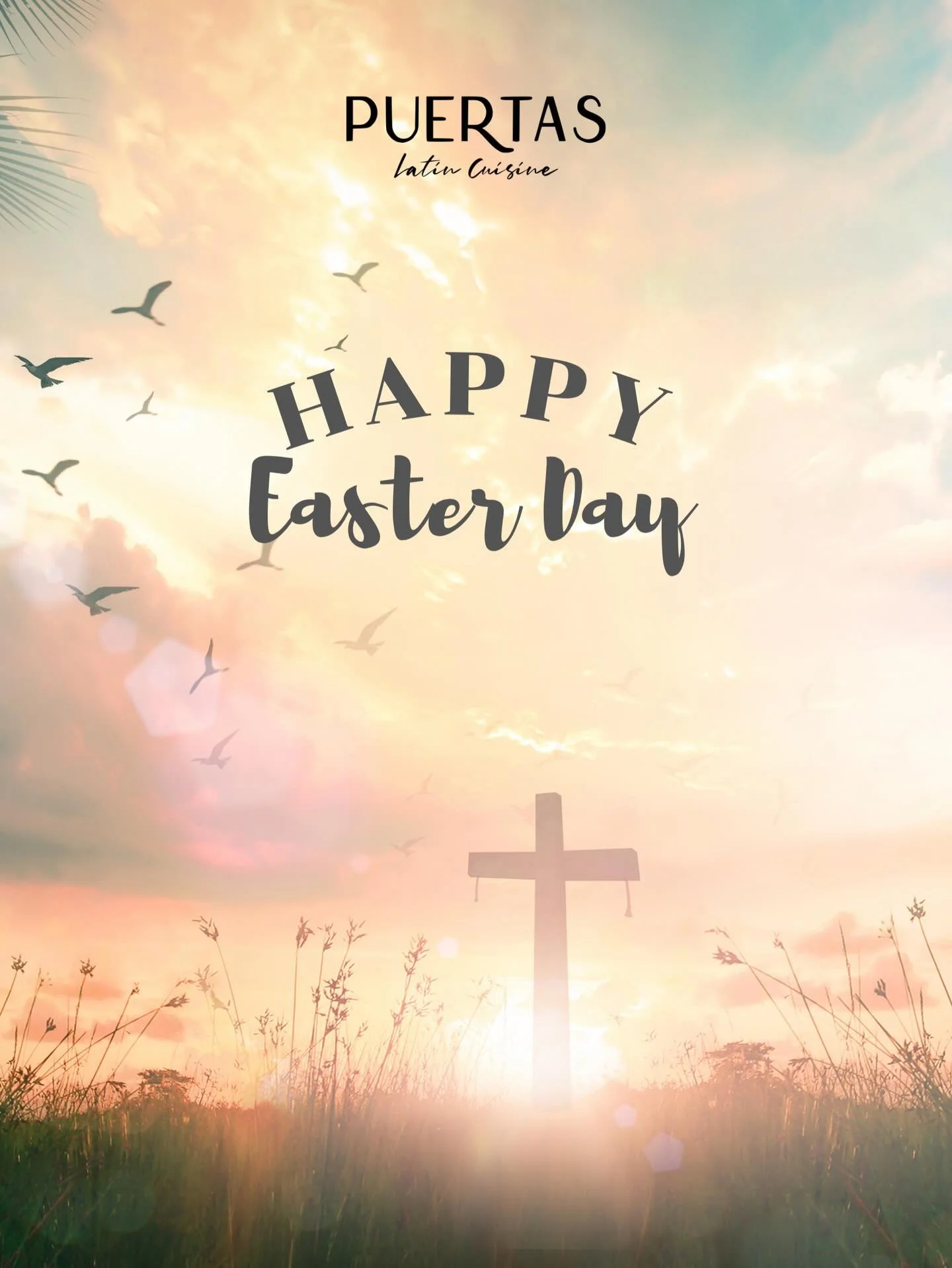 He is risen ✝️✨
Celebrate Easter with us at Puertas&mdash;good food, grateful hearts, and blessings all around.
Gather, give thanks, and toast to new beginnings 🥂

📍8324 3rd Ave