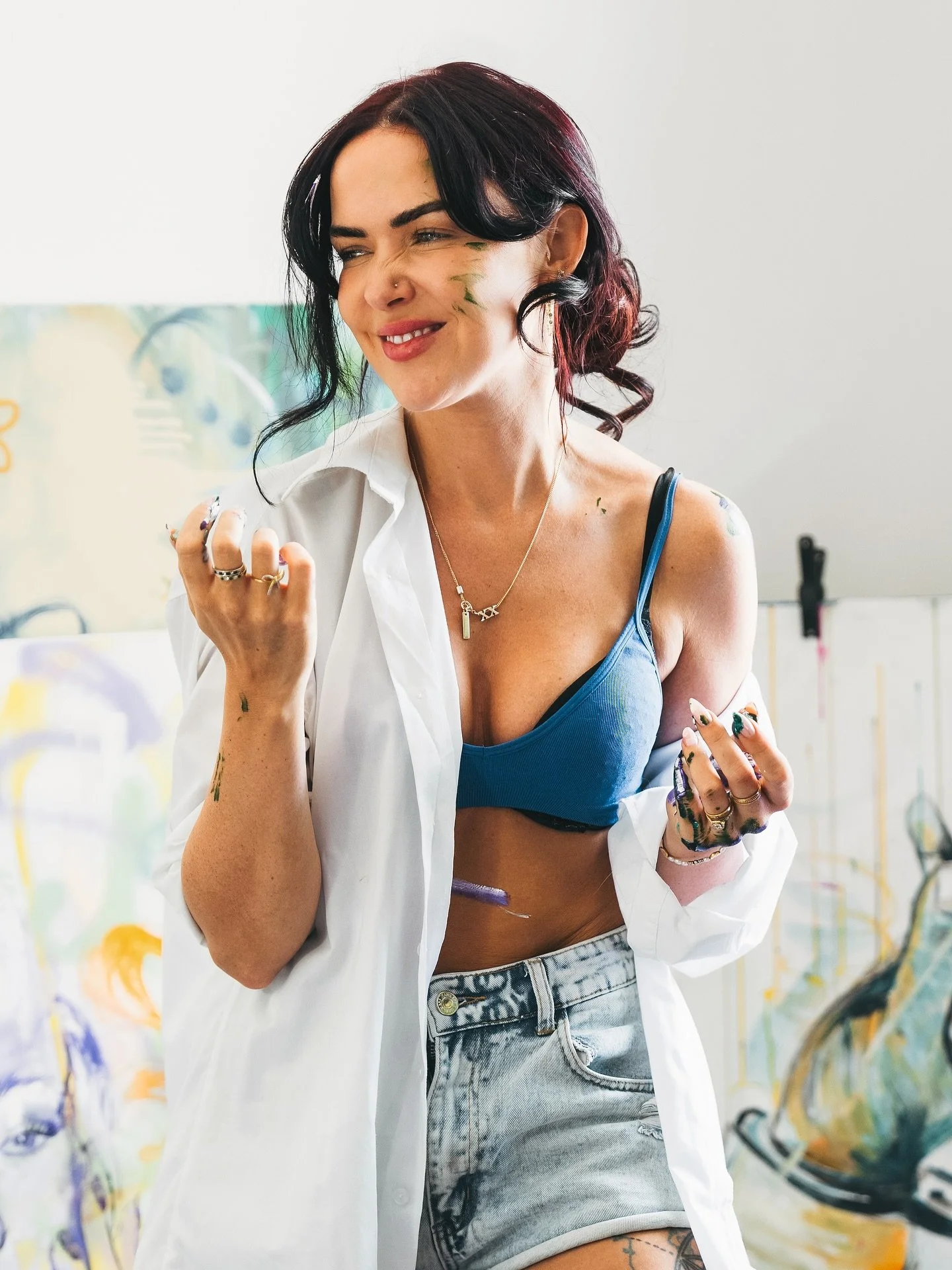 Smiling? Yes. Stable? Debatable.

This is a sneak peak at Mood Swings &mdash; a collection born from the beautiful mess of being human.

Some days I feel electric, powerful, untouchable.

Other days I&rsquo;m swallowed by envy, anxiety and pure rage.