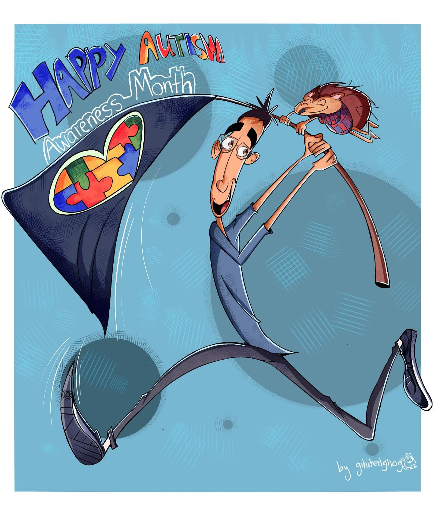 Happy #AutismAcceptanceMonth! For Brainstorm autism acceptance is year-round. Gibran Torres from Brainstorm Academy created this magnificent illustration “in support of the autism community” and wants to show the world “there i