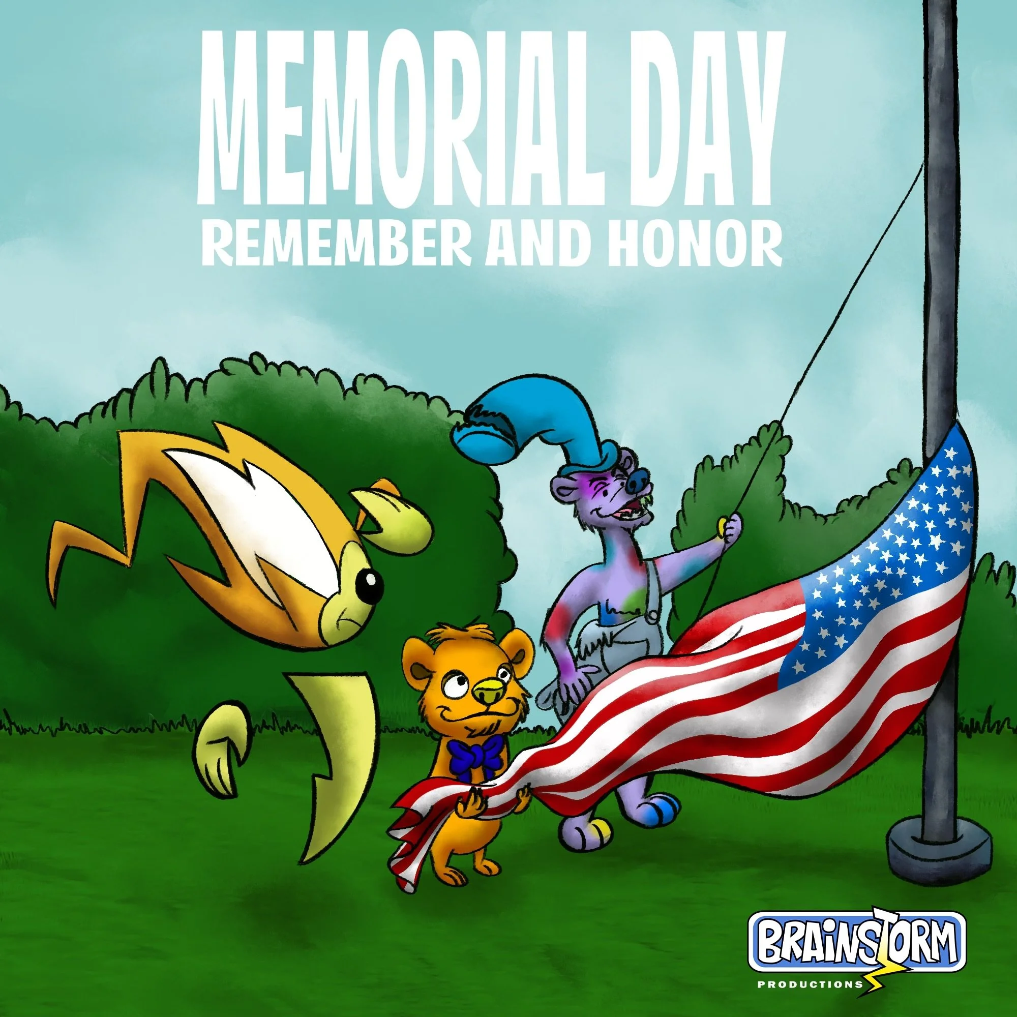 This Memorial Day, we remember those heroes who courageously gave their lives. Hope everyone had a good Memorial Day weekend! Artwork by Brian Menjivar
