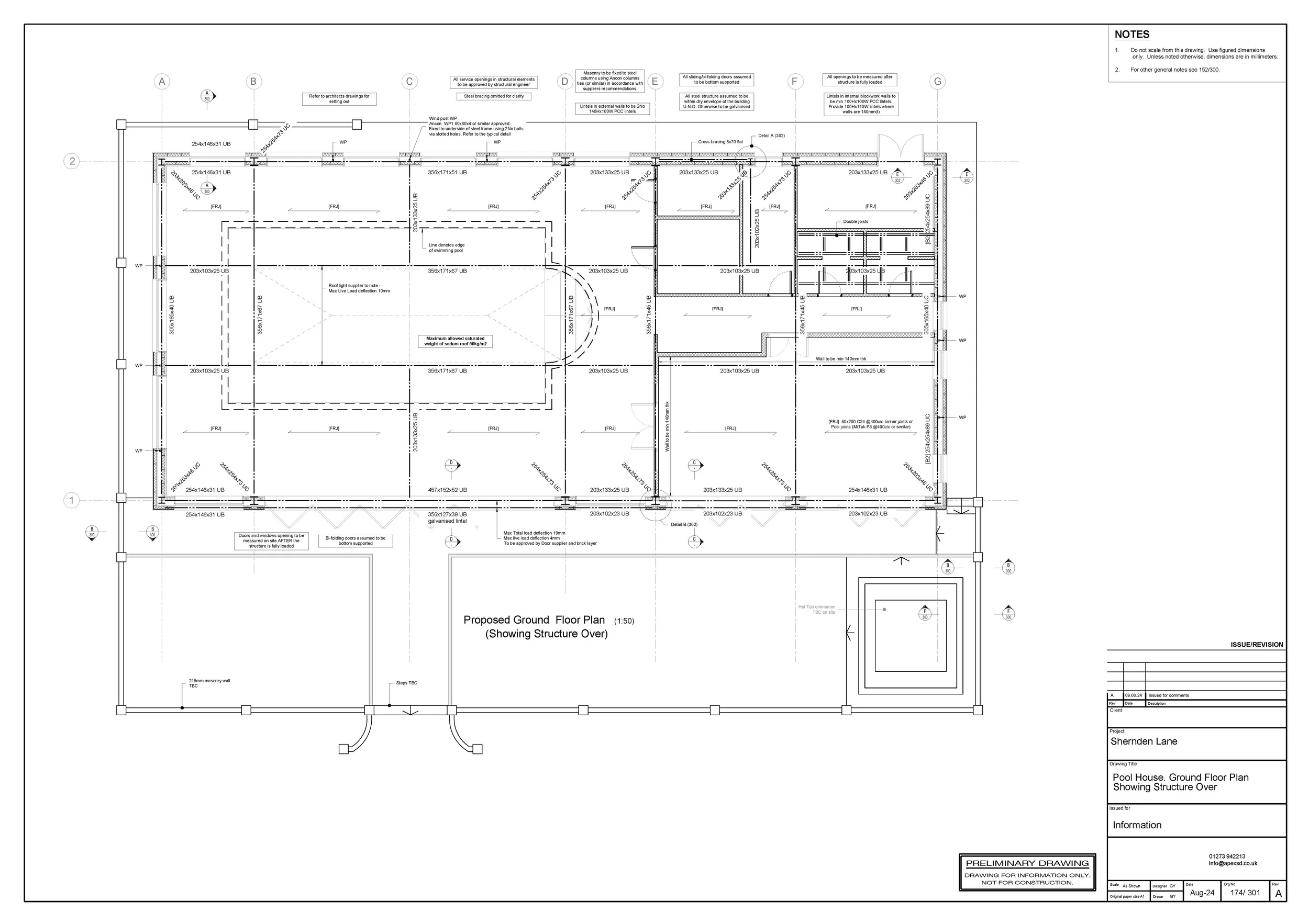 152 - 301A - Pool House. Proposed Ground Floor Plan.webp