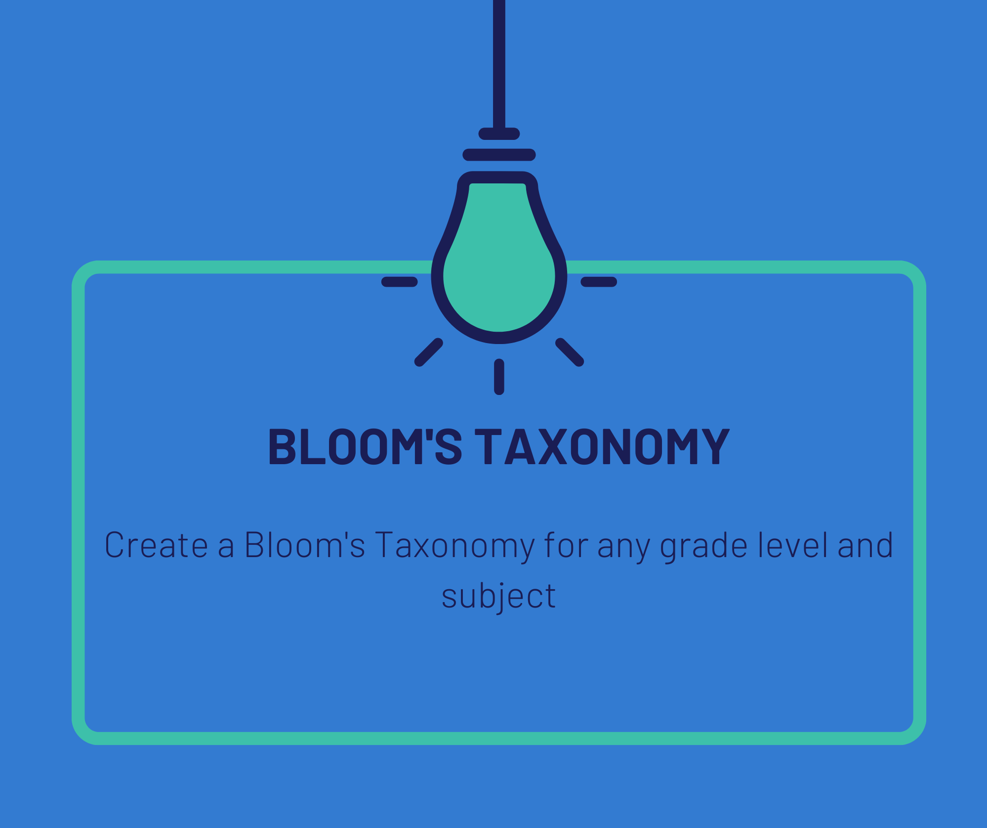 Create a Bloom’s Taxonomy with an AI Chatbot