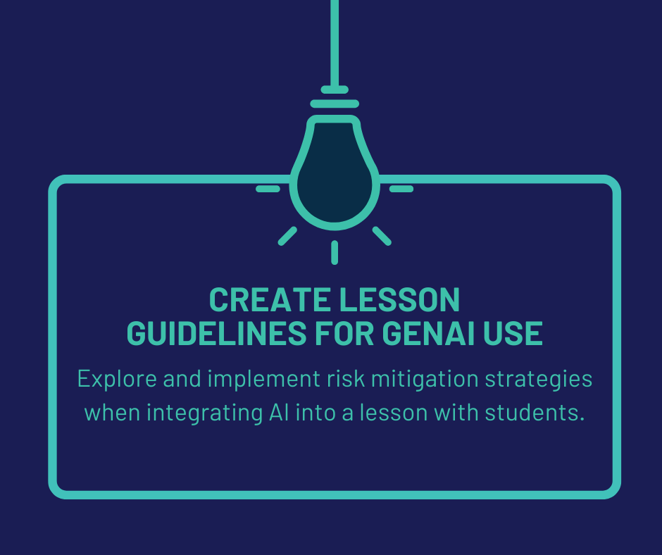 Create Lesson Guidelines for GenAI Use