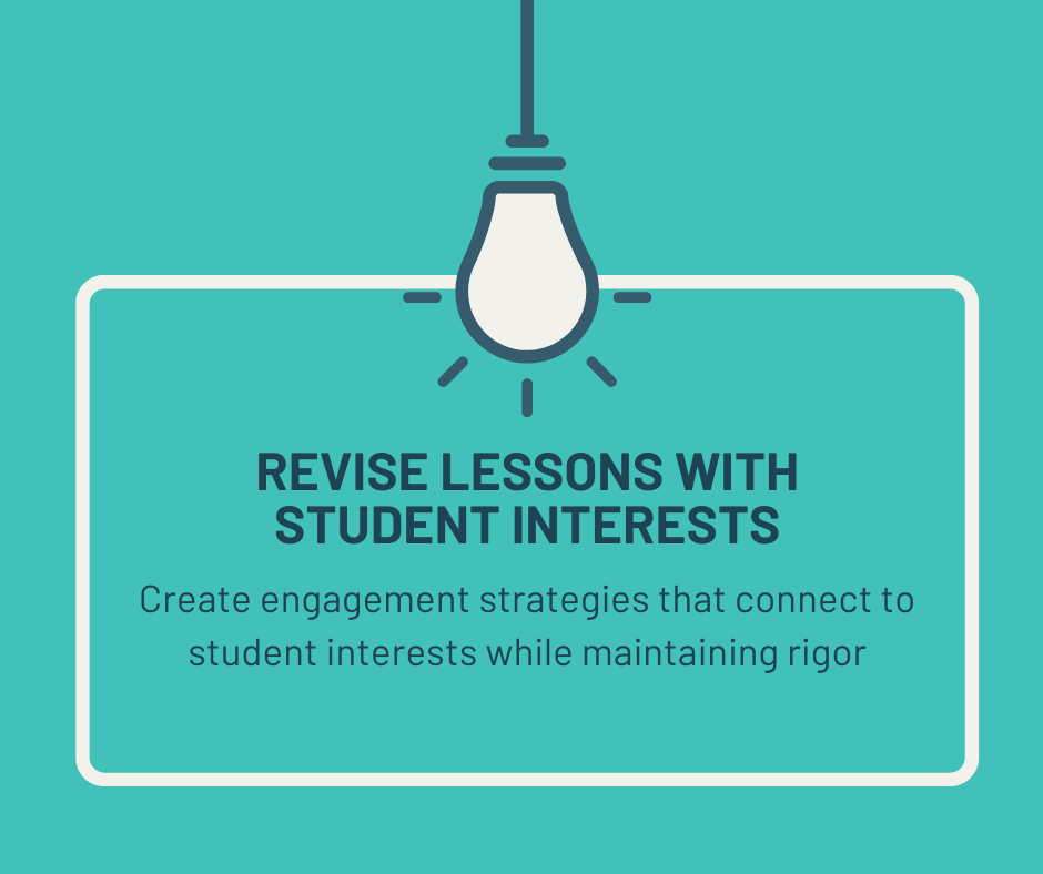 Revise Lessons with Student Interests