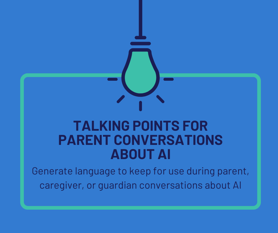 Talking Points for Parent Conversations about AI