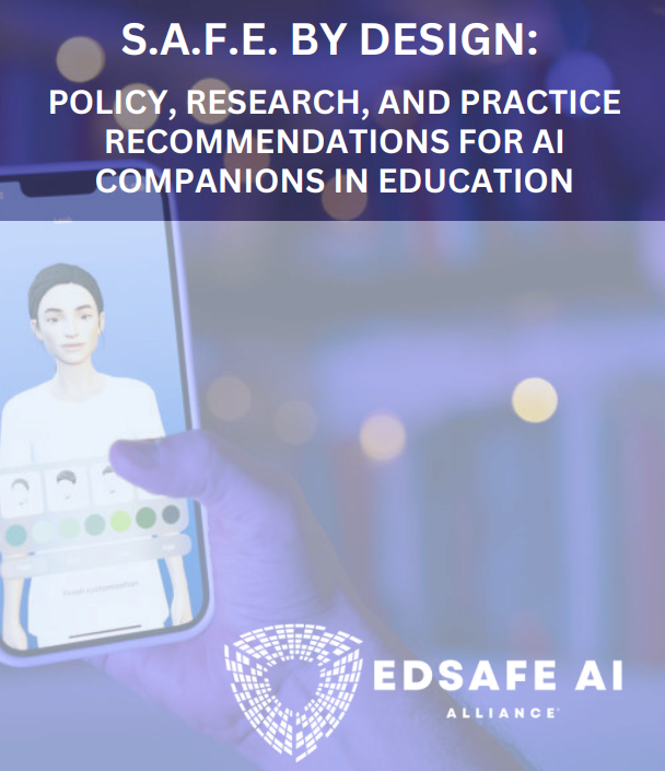 S.A.F.E. by Design: Recommendations for AI Companions in Education
