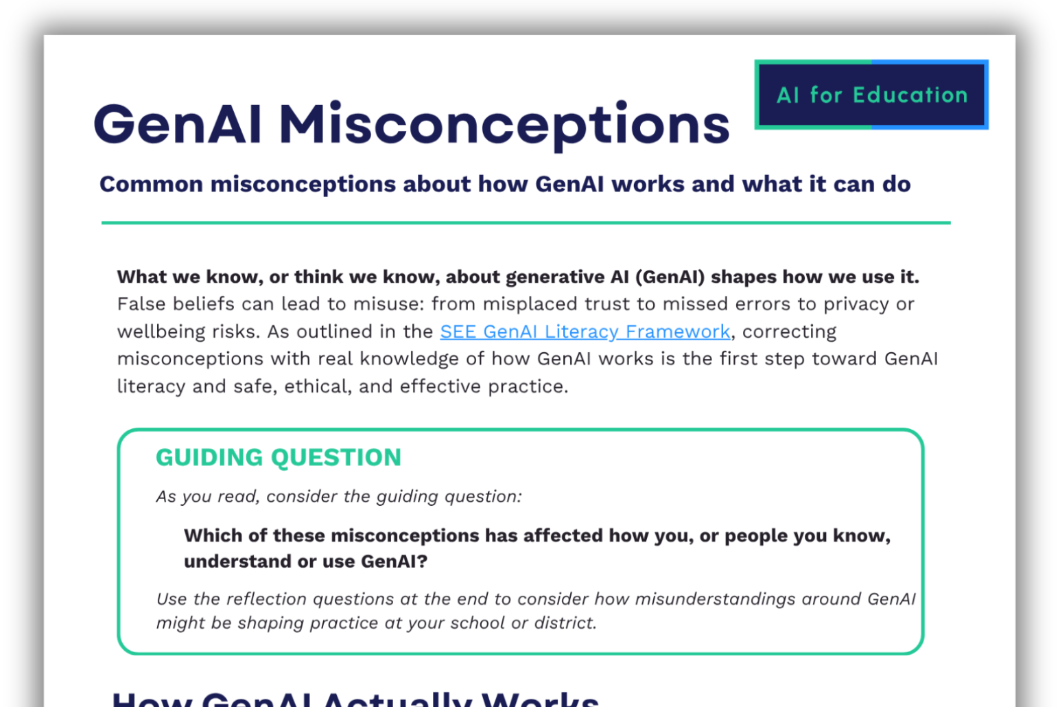 GenAI Misconceptions