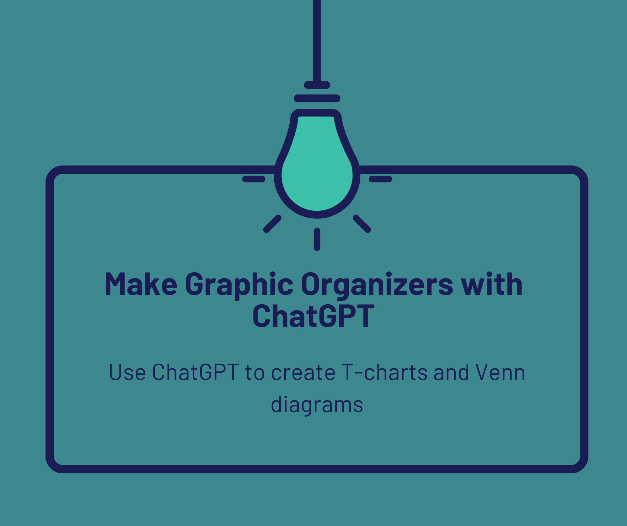 Create a Graphic Organizer with an AI Chatbot
