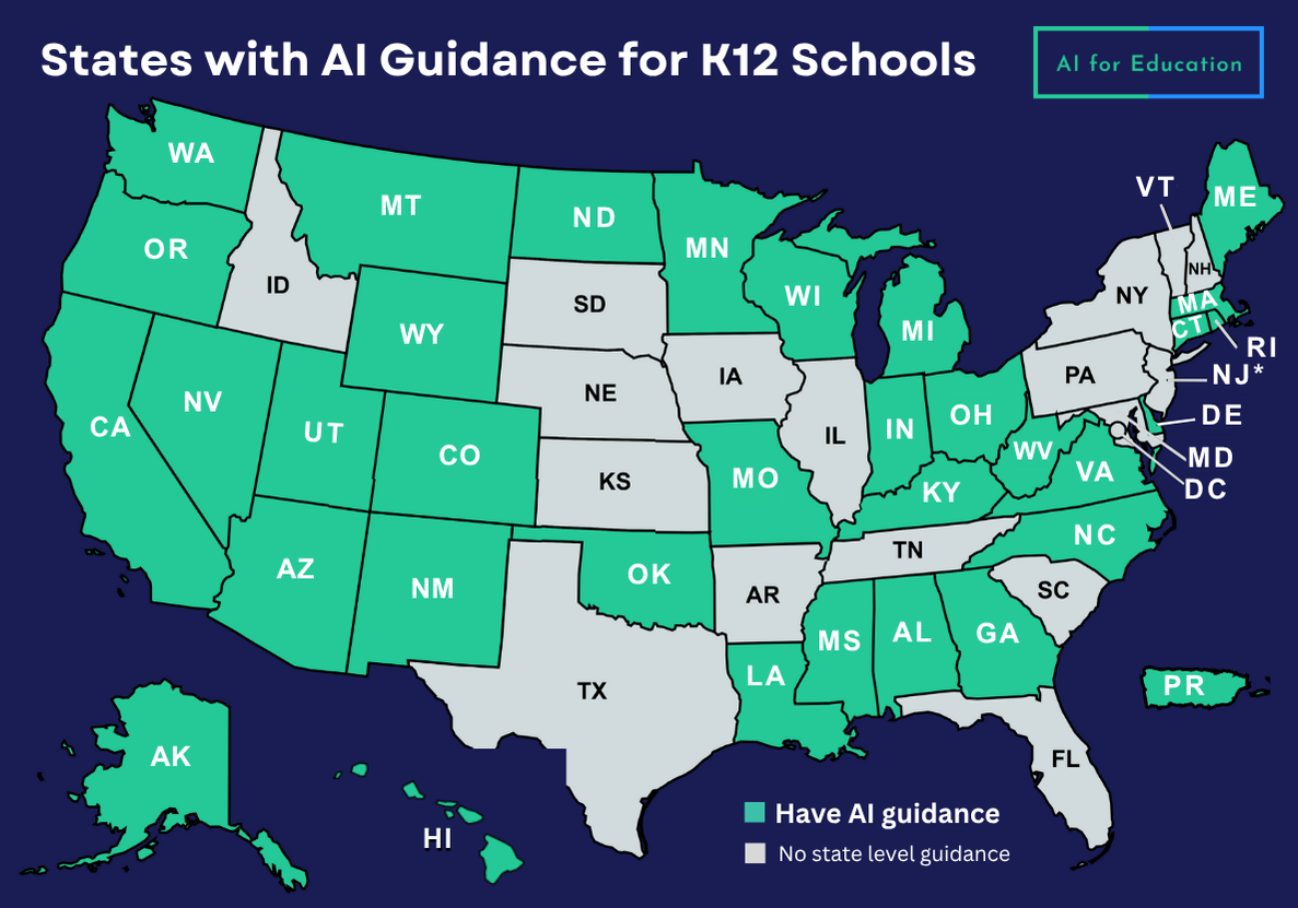 State AI Guidance for Education — AI for Education
