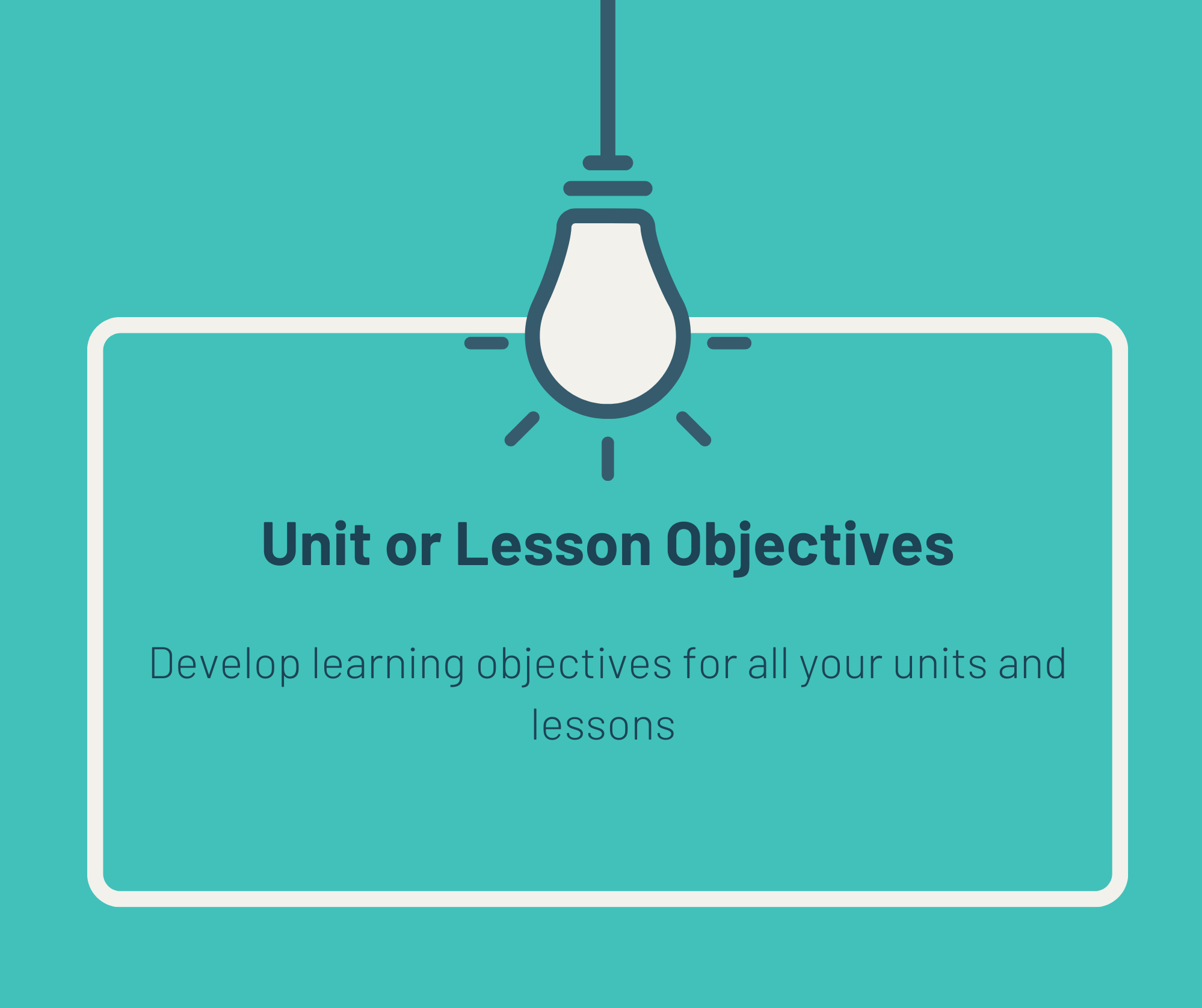 Create Unit or Learning Objectives with an AI Chatbot