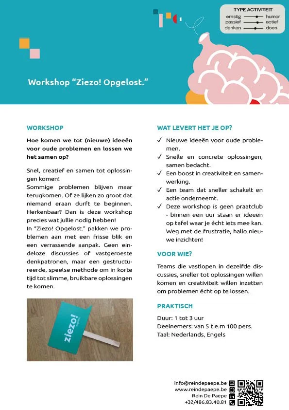 "Ziezo! Opgelost."