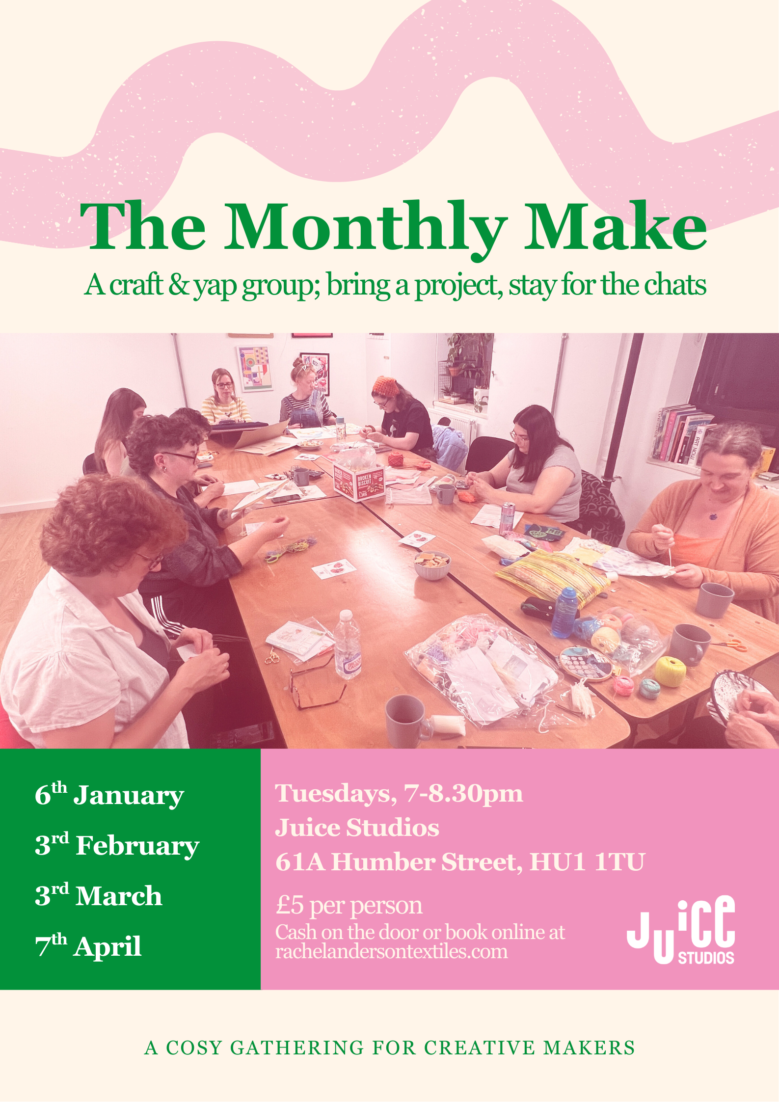 The Monthly Make - Craft &amp; Yap Group JANUARY