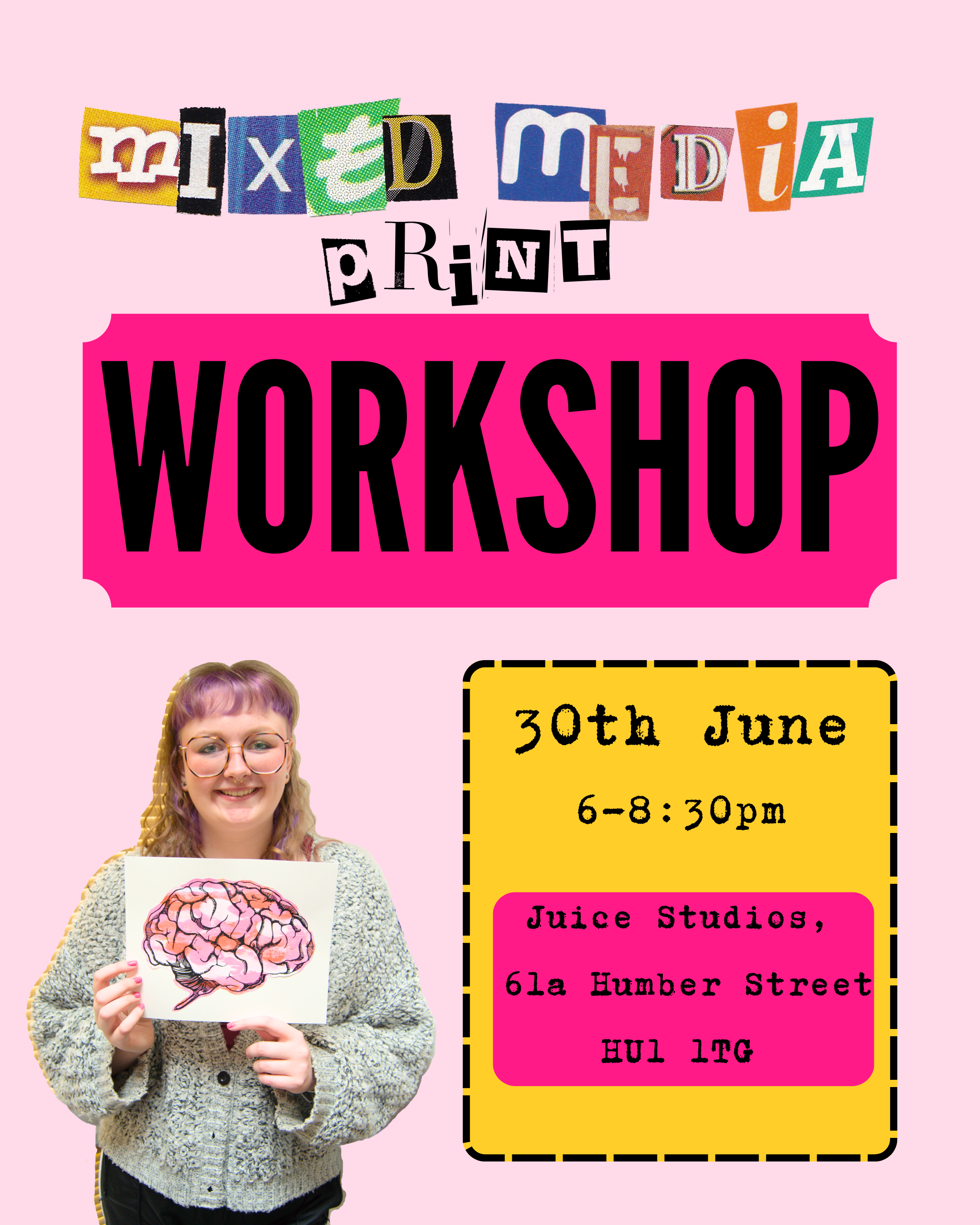Mixed Media Print Workshop with Emily Nunns 