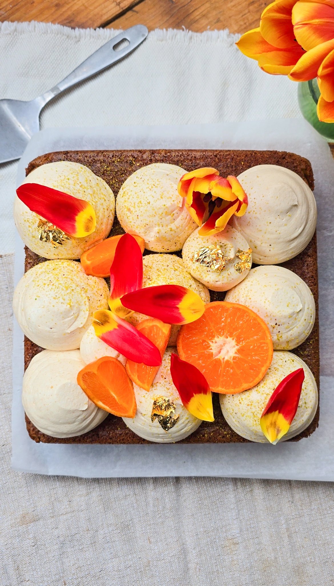 Carrot Cake with Burnt Honey Custard Diplomat