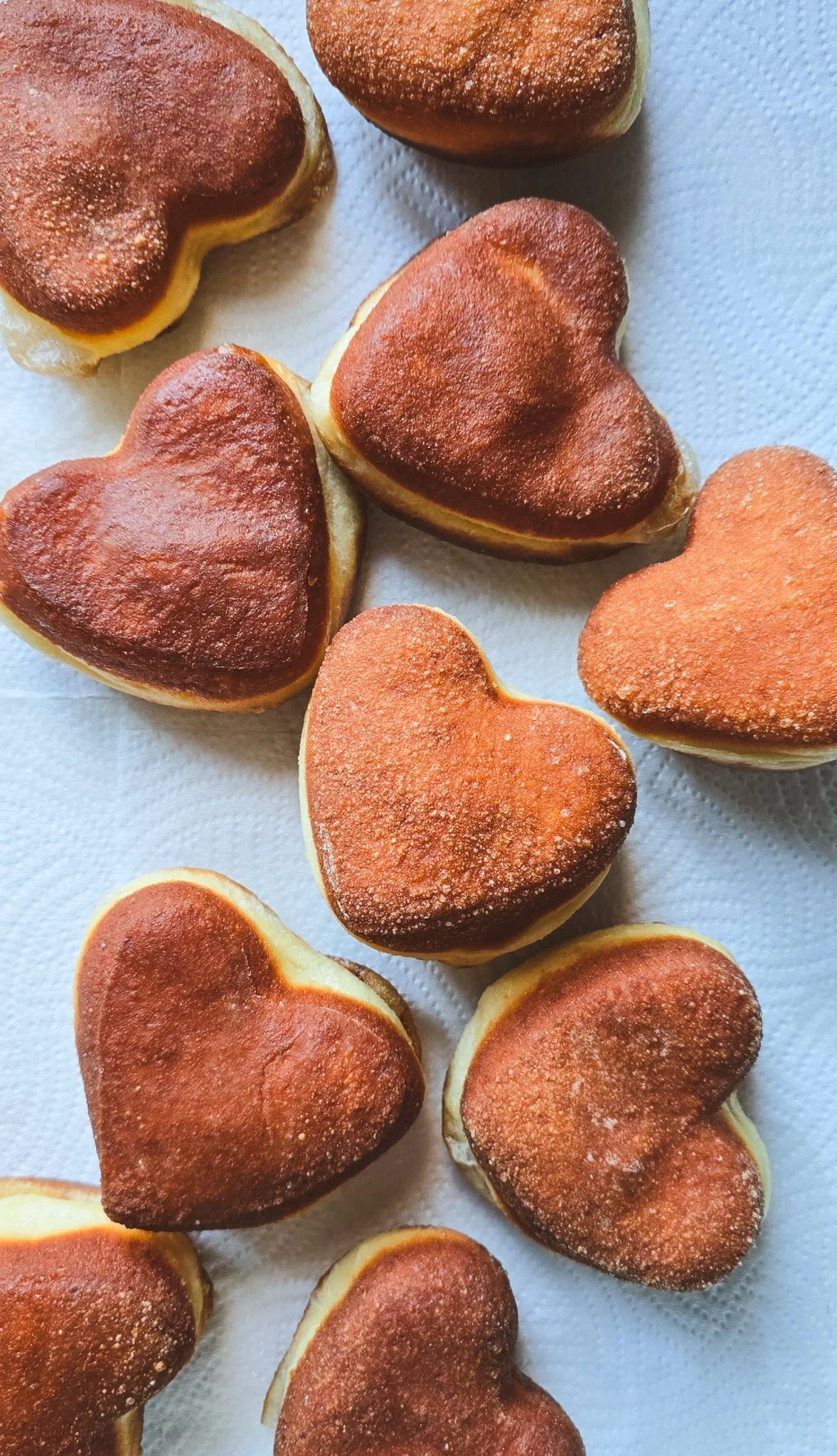 Raspberry & Elderflower Cheesecake Love Heart Doughnuts