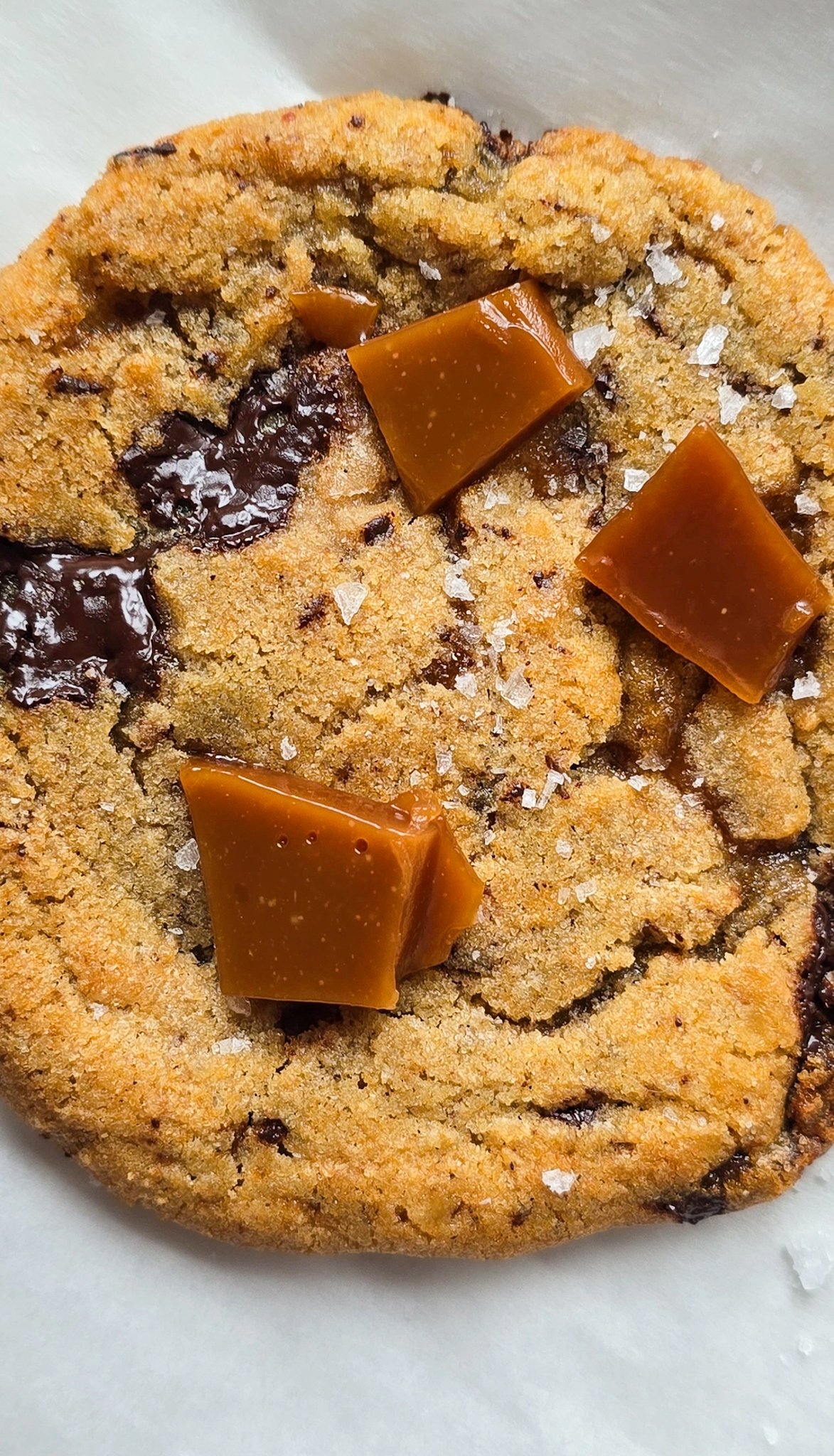 Toffee & Dark Chocolate Chunk Bacon Fat Cookies