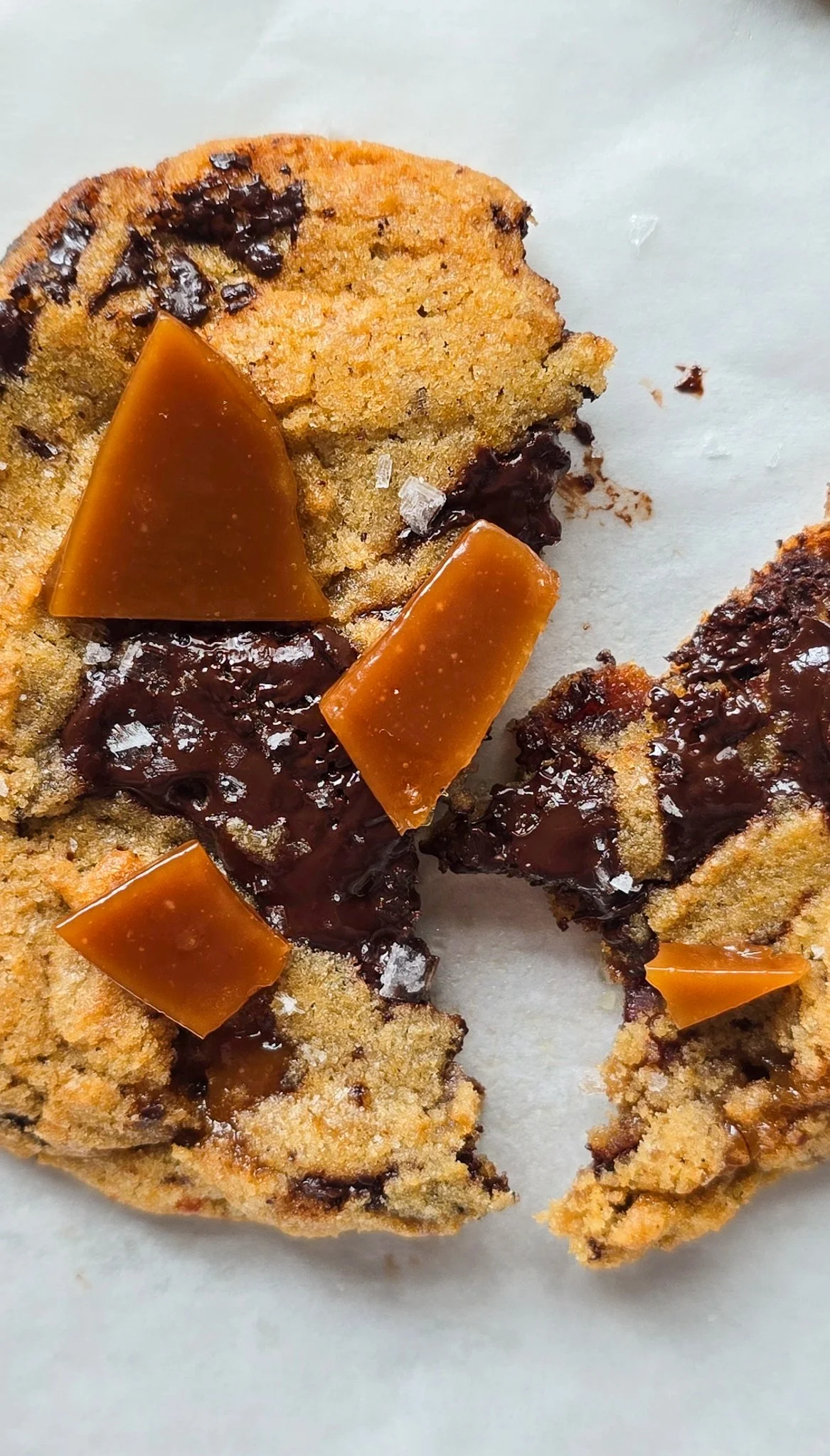 Toffee & Dark Chocolate Chunk Bacon Fat Cookies