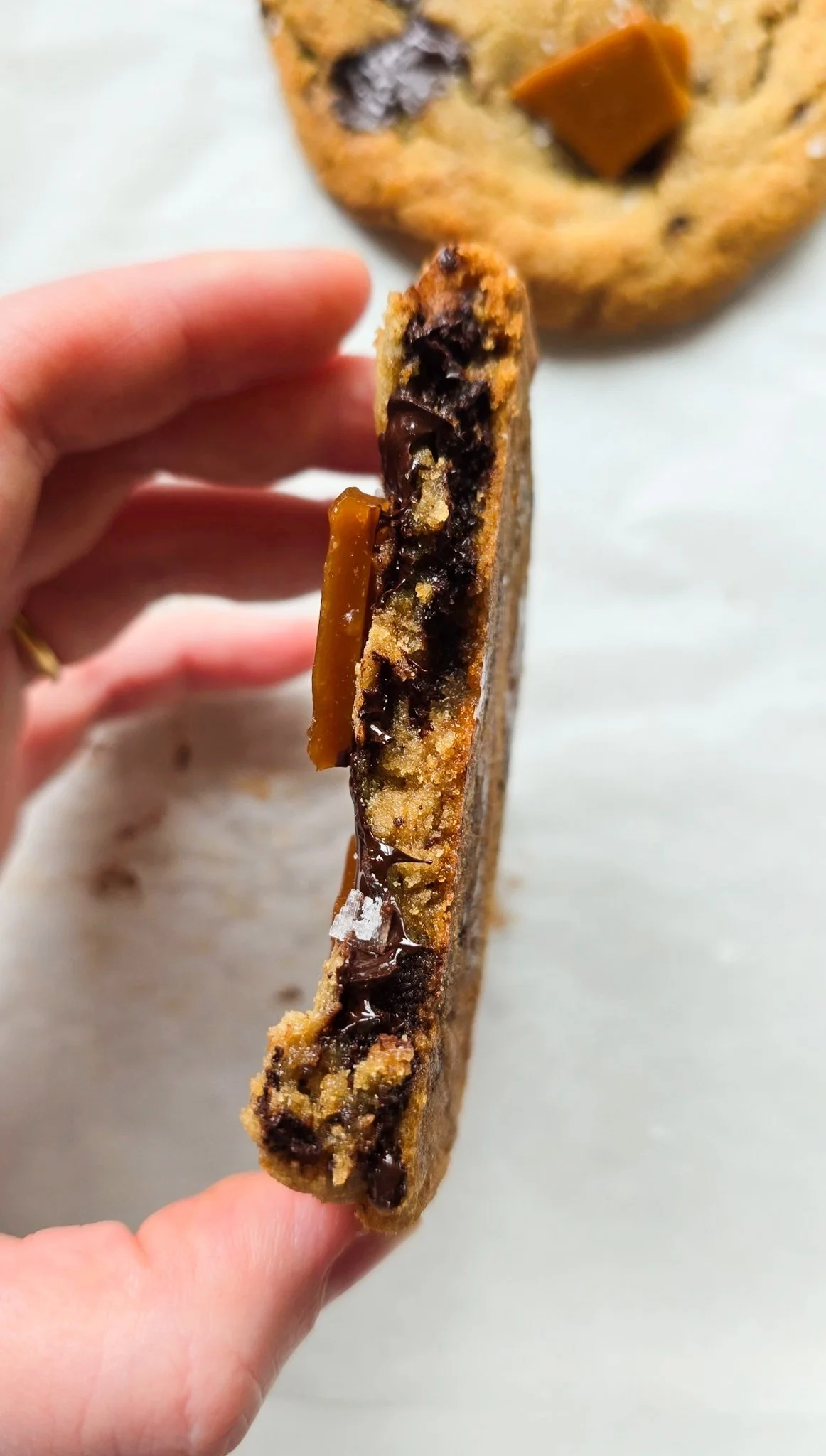 Toffee & Dark Chocolate Chunk Bacon Fat Cookies