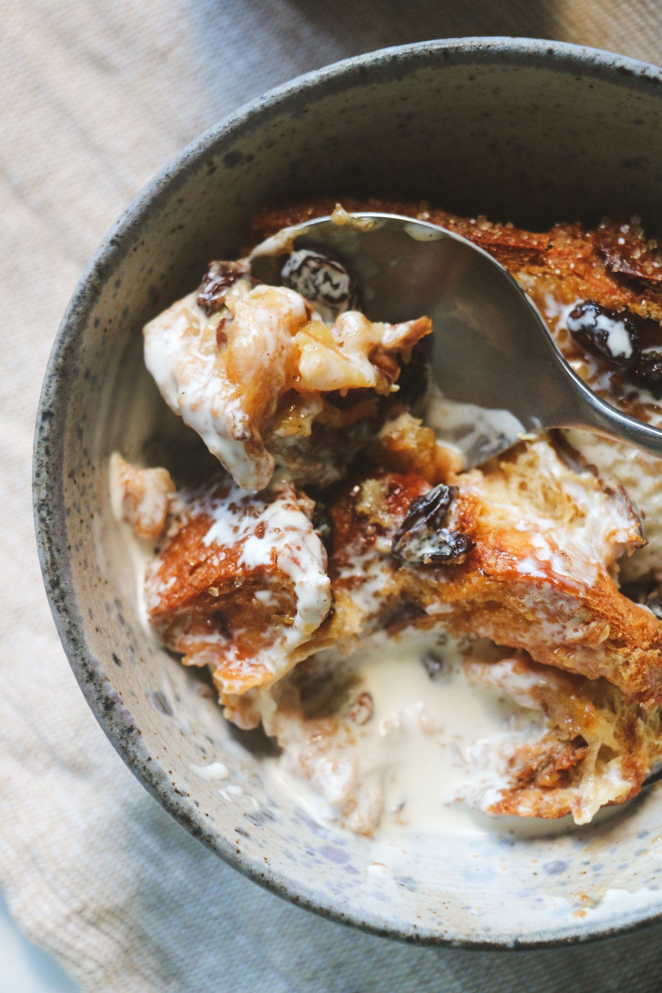 Vanilla Caramel Panettone Bread & Butter Pudding