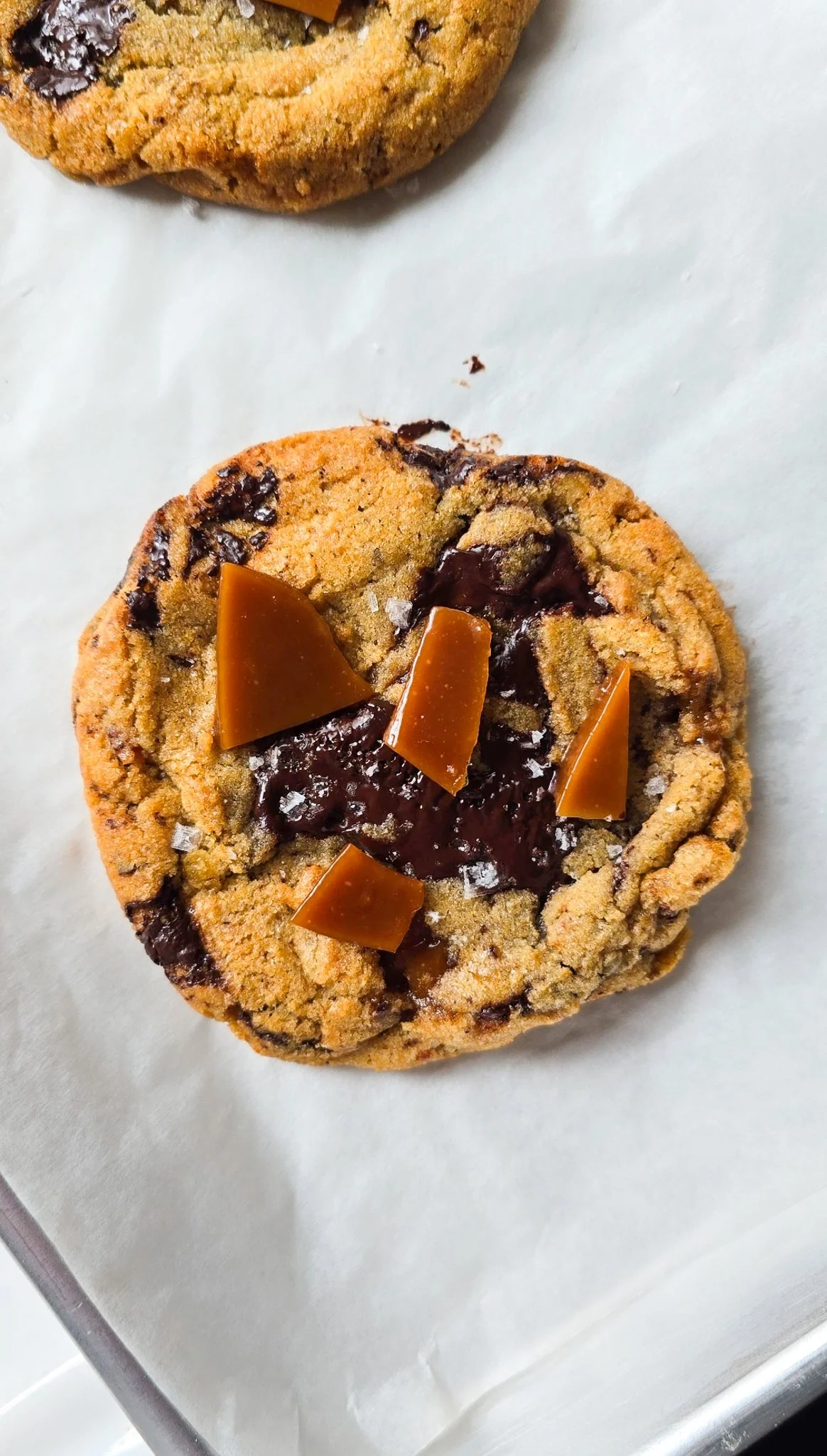 Toffee & Dark Chocolate Chunk Bacon Fat Cookies
