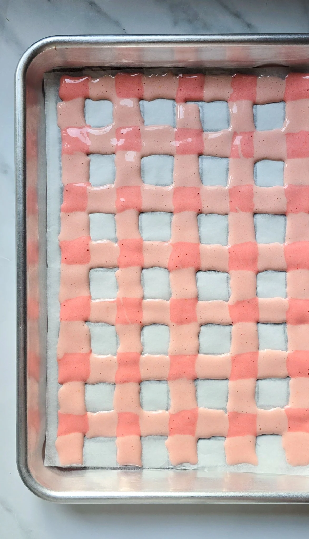 Forced Rhubarb & Ginger Gingham Swiss Roll