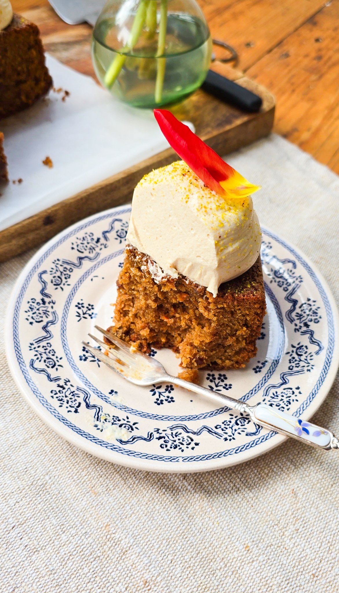 Carrot Cake with Burnt Honey Custard Diplomat