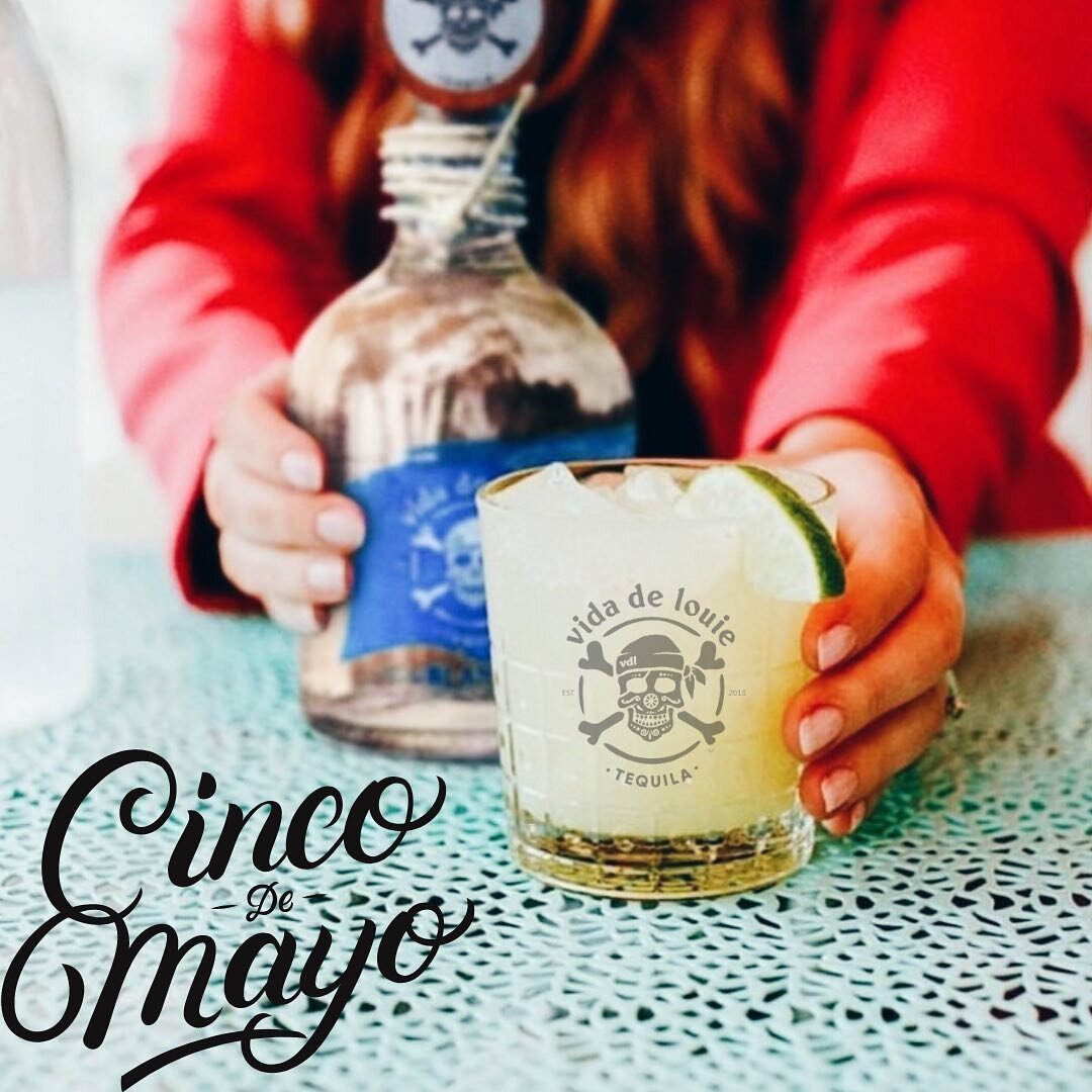 Happy Cinco De Mayo! No better way to celebrate than with some vida de louie tequila! 🏴&zwj;☠️

Enjoy this delicious Agave Rita 🍹
&bull; 2 oz of vida de louie tequila
&bull; 1 oz agave
&bull; 0.5 oz lime juice
&bull; Top with soda water