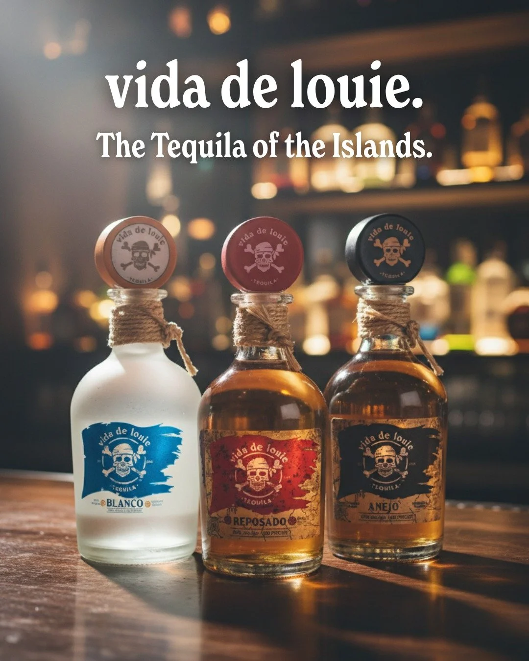 vida de louie. The Tequila of the Islands
Smooth, award winning tequila crafted with volcanic spring water and extra aeration for an ultra smooth finish. Discover Blanco, Reposado, and A&ntilde;ejo and taste the spirit of island living.

#vidadelouie