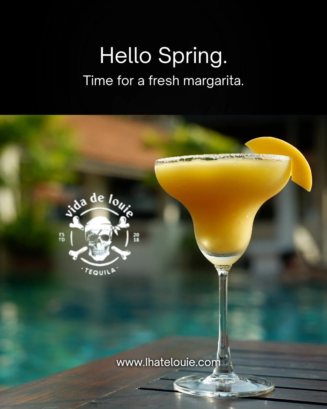 Spring has officially arrived.
Longer days, warmer nights and the perfect excuse to mix a fresh margarita.

Start the season right, with vida de louie in your glass.

#margarita #springcocktails #vidadelouie #tequilatime #premiumtequila