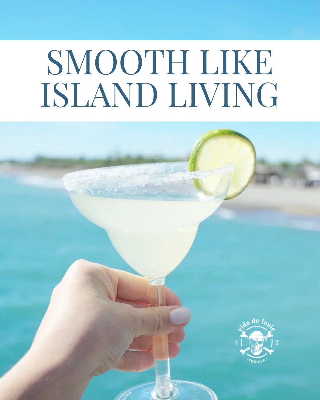 The islands are about slow days, smooth sailing, and living easy. 🌊

vida de louie brings that same energy to every pour.

With extra aeration, it delivers a smoother finish than ordinary tequila: clean, refined, and made to sip.

No rush. Just smoo
