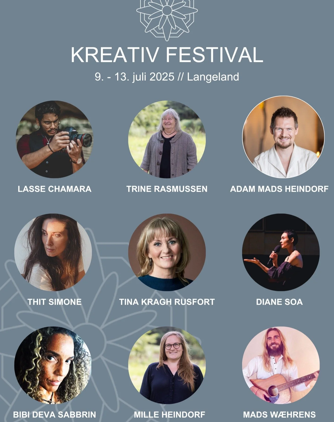 Unikke undervisere &ndash; &eacute;t f&aelig;lles festivalrum 💫🎨
P&aring; KREATIV Festival samles skabere, formidlere og kunstnere, som hver bringer deres egen kraft og k&aelig;rlighed til rummet.

De underviser i alt fra intuitiv maleri, bev&aelig