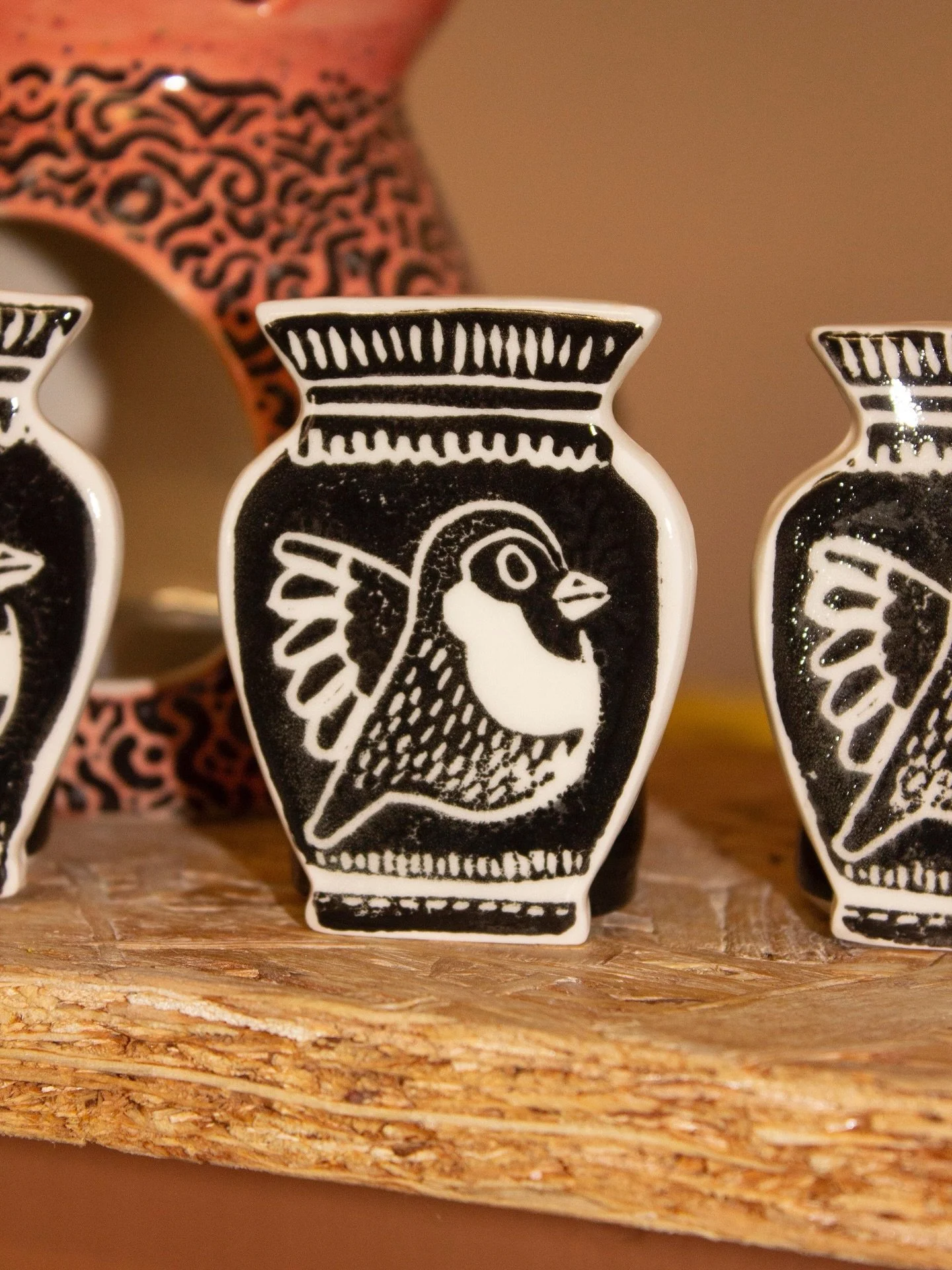 Taking a moment to share a few pieces of pottery made by @heather.richards.pottery and fired in my kiln at the studio (an honour really!). If you haven&rsquo;t already, check out her page and more of her work. She is also giving away one of her iconi