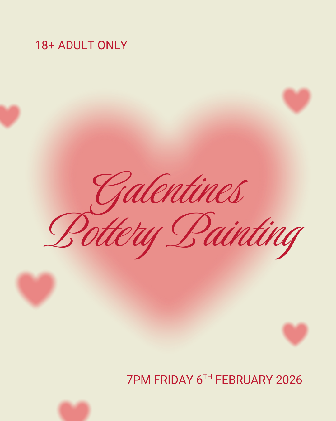 Galentines Pottery Painting 06/02/26