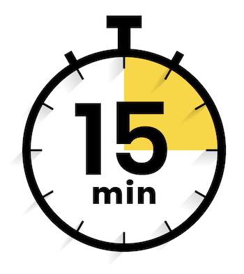 Geometric drawing of an outline square with sections divided by vertical, horizontal, and circle lines.