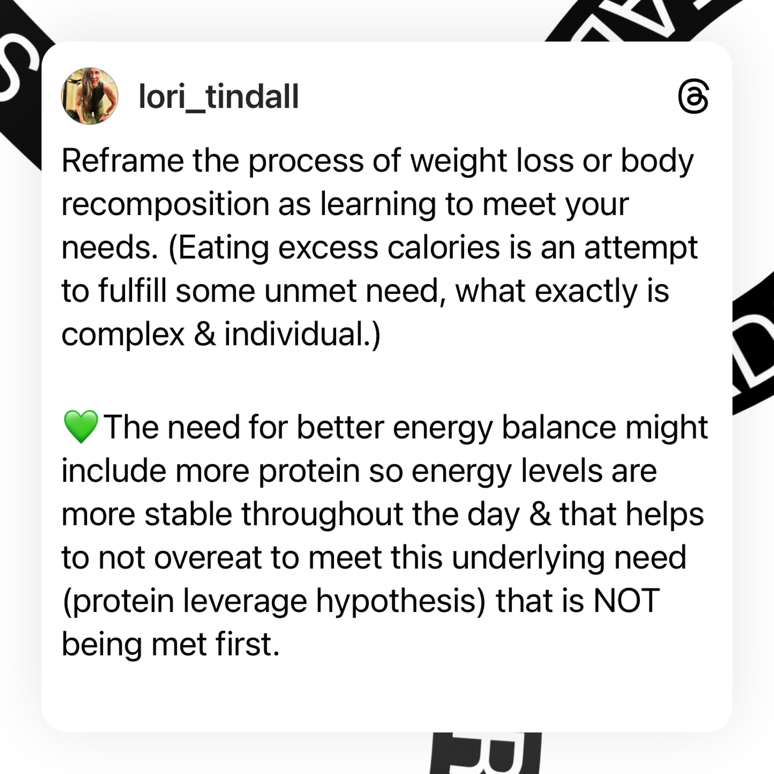 Are your mindset &amp; habits outdated just like the old style approach to weight loss? We got a lot wrong when it came a to &ldquo;diet culture&rdquo; but the good news is we know a lot more now. 

➡️ Are your needs being met? 

Slide reads: Reframe