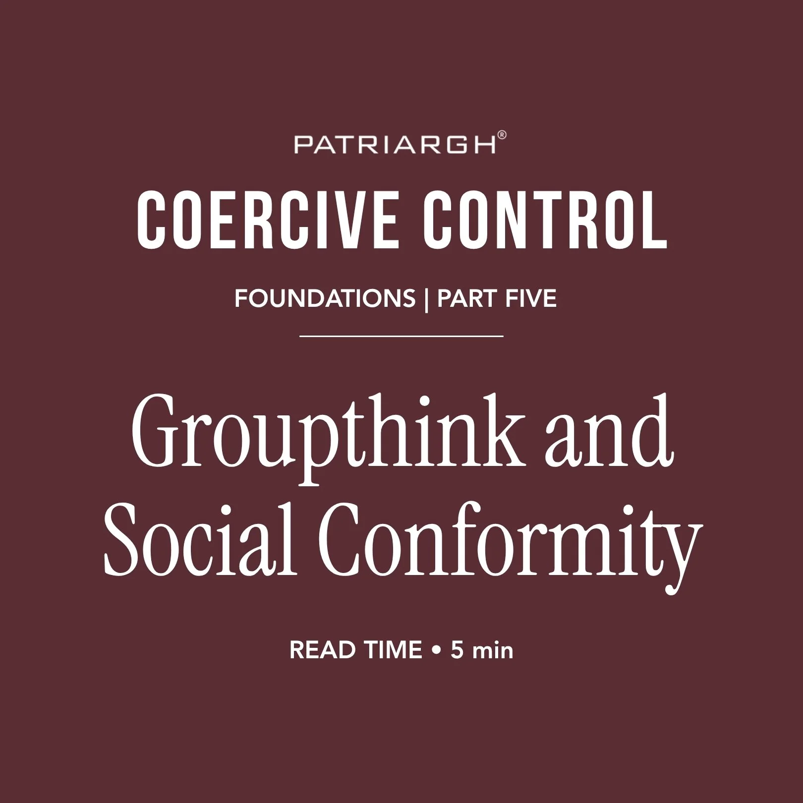 Groupthink and Social Conformity&nbsp;