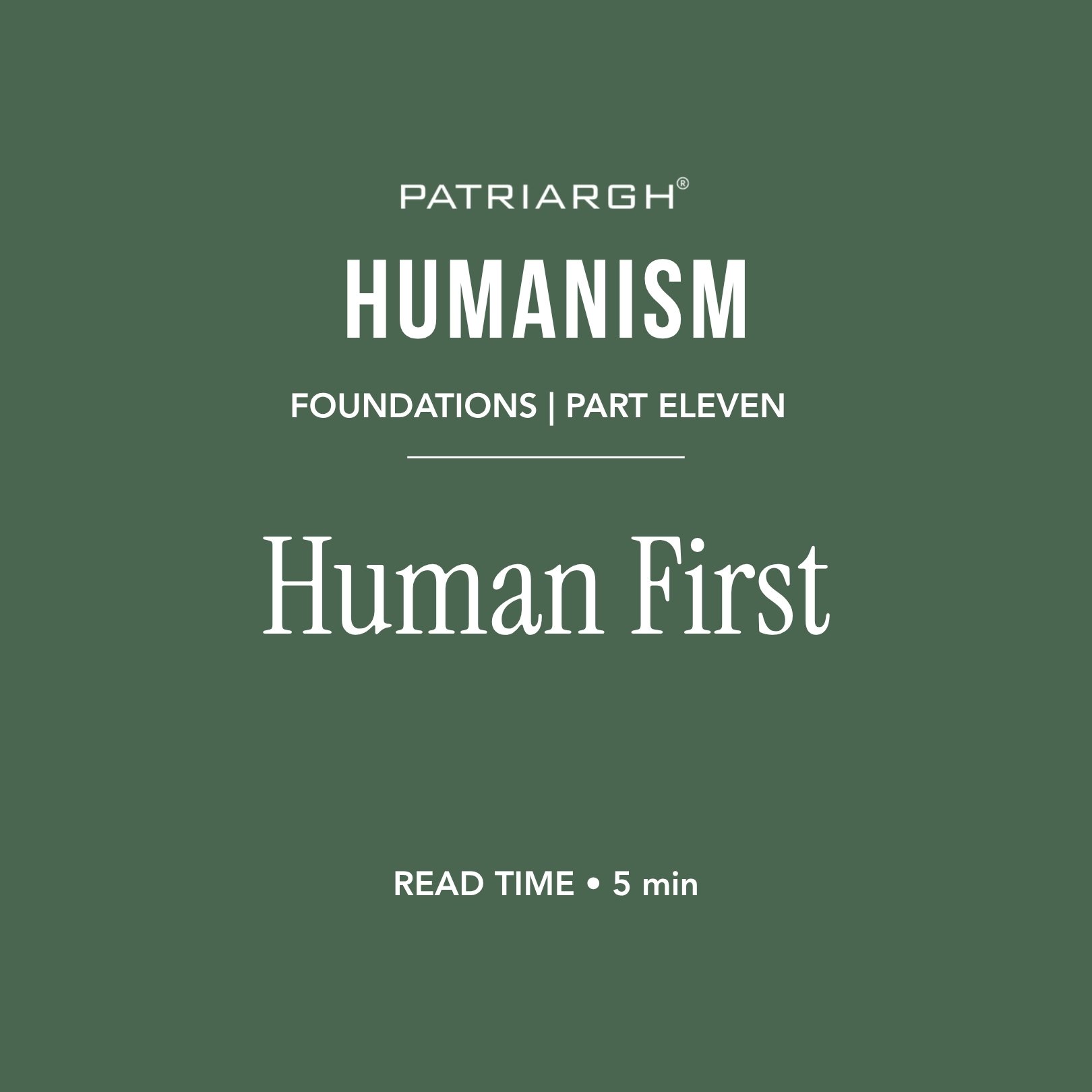 Human First