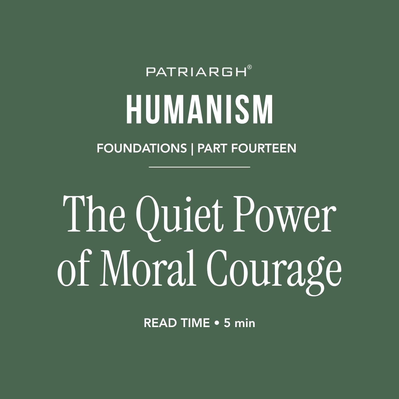 The Quiet Power of Moral Courage&nbsp;