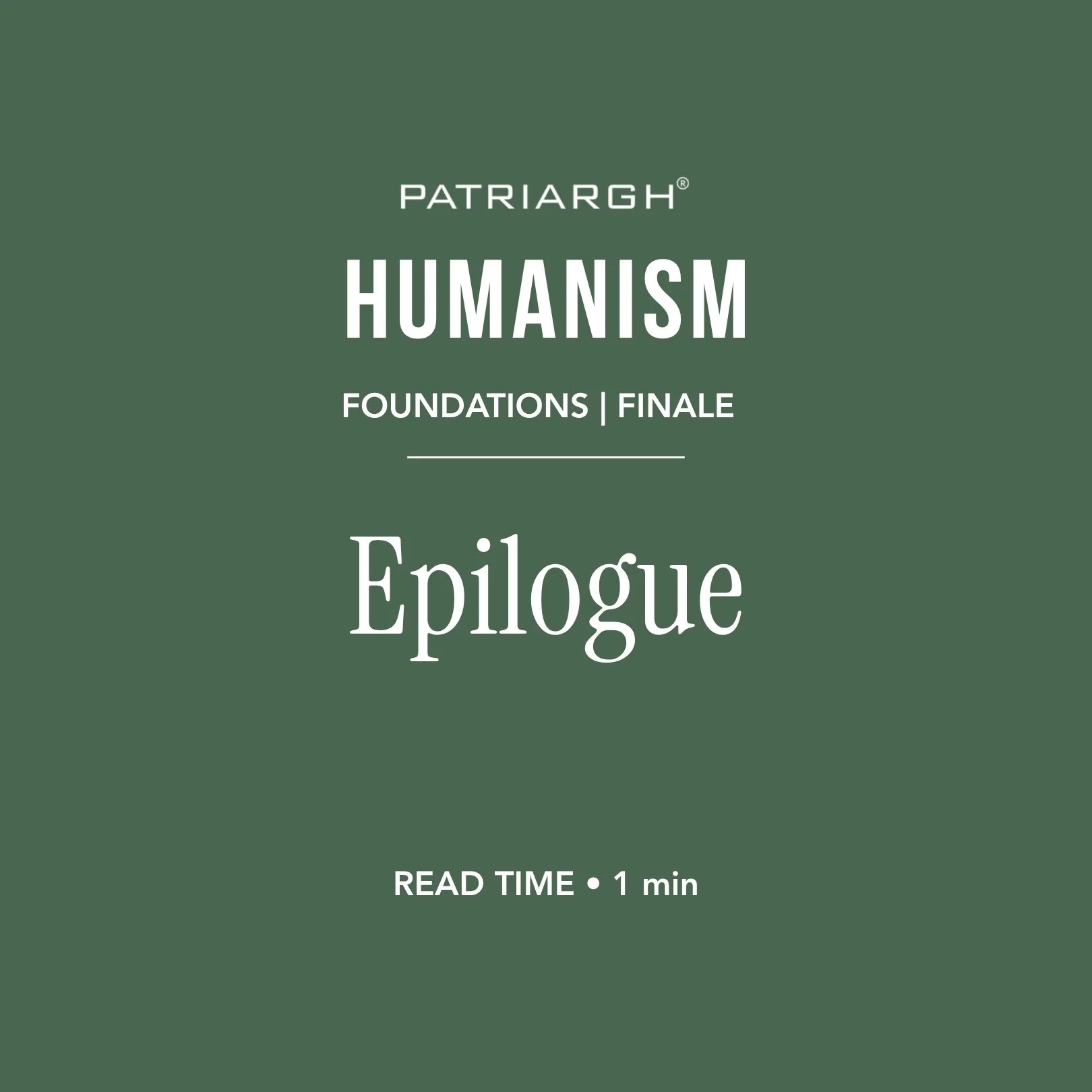 Epilogue