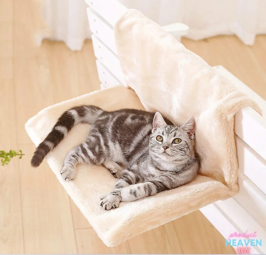 A Cozy Retreat for Feline Friends Cat Hanging Bed Hammock Kitten
