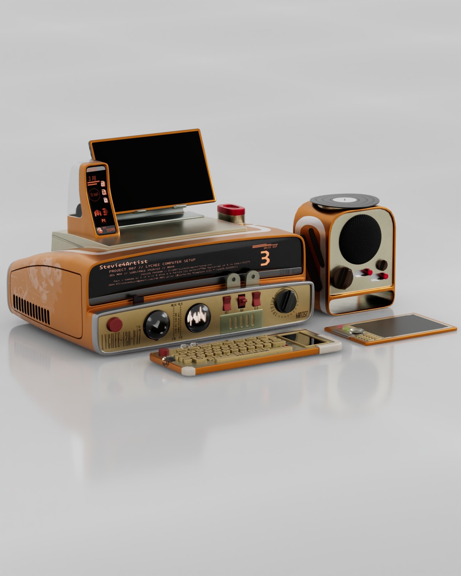 5K Wallpaper - Lychee Computer Setup | $5 CAD