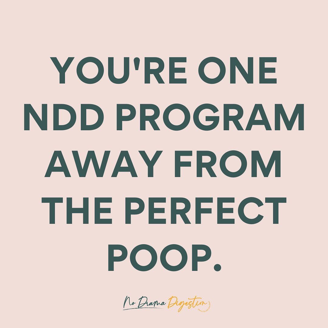NDD is your solution to your poop problems! ✨

Whether you are dealing with&hellip;
👉 Constipation
👉 Loose stools
👉 Heartburn
👉 Nausea
👉 Bloating
👉 GI pain

NDD guides you to address the root cause of these problems through nutrition, lifestyle