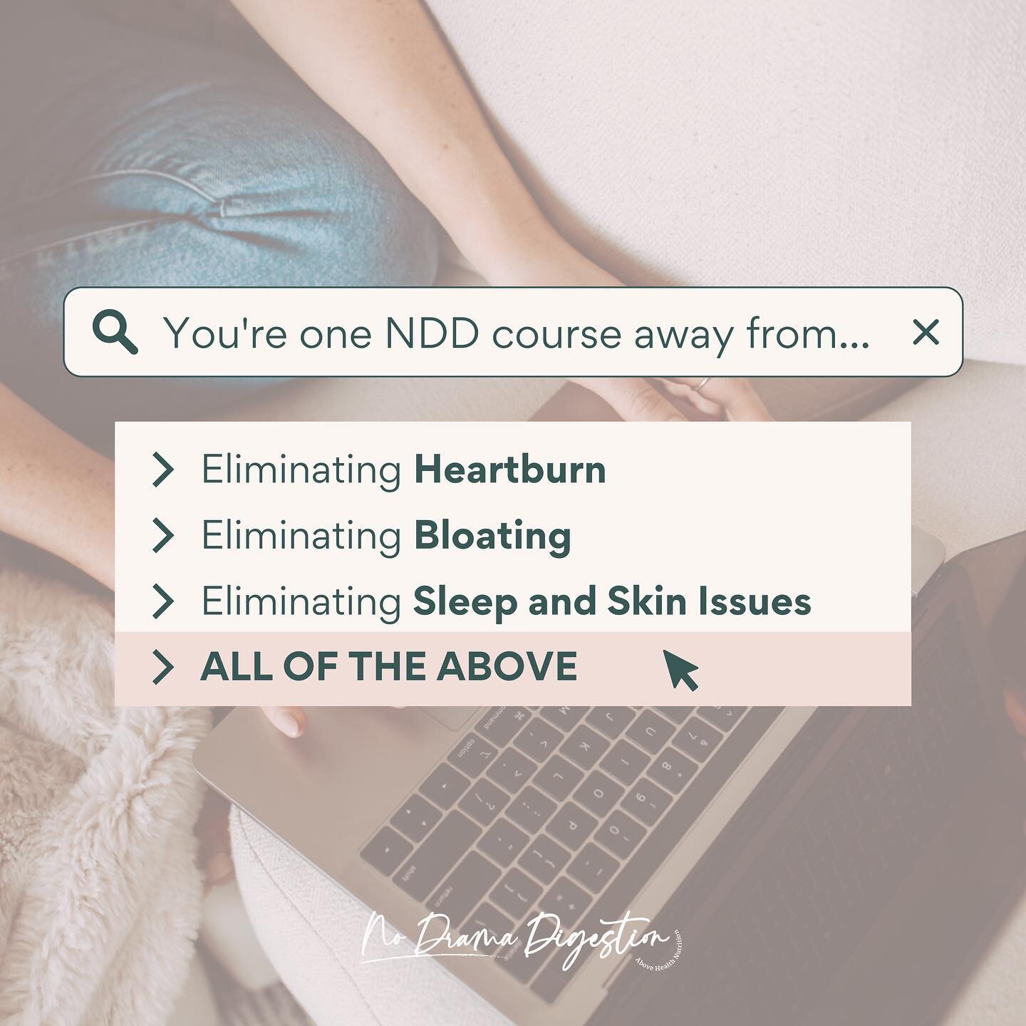 The doors to NDD closes today until next fall. Be sure to use the link in my bio to sign up!✨

#guthealth #nodramadigestion #health #wellness #lifestyle #gut #heartburn #bloating #sleep #skin #eliminatesymptoms #gut #energy #funtionalmedicine