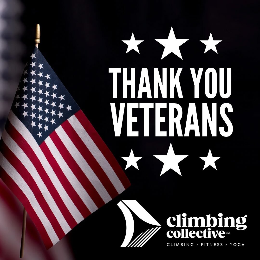 This Veterans Day🇺🇸, we honor and thank all who have served.

As a small token of our gratitude, all veterans and active service members climb for free on Tuesday, November 11th.