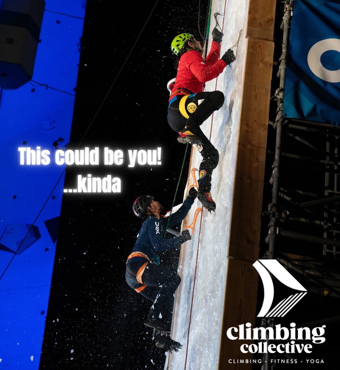Try Ice Climbing on a World Cup Wall! 

One day only &ndash; Sunday, February 22 at WinterFest 2026

Ever wanted to climb real ice? Here&rsquo;s your chance to step onto the same wall used by World Cup competitors. Our expert instructors will guide y