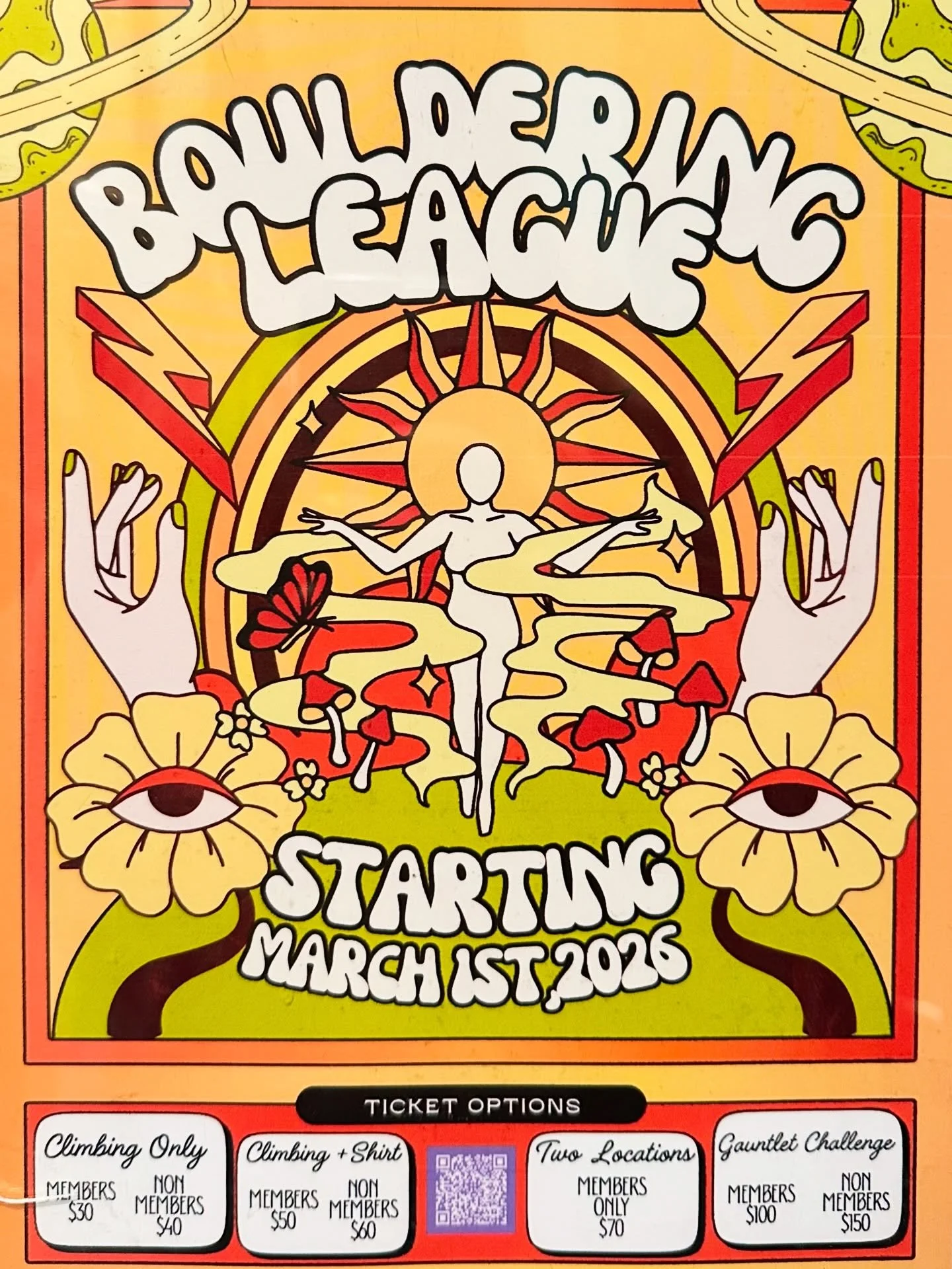 Bouldering league is back!

Climbing Only: MEMBERS $30 / NON-MEMBERS $40

Climbing + Shirt: MEMBERS $50 / NON-MEMBERS $60

Dual Location Pass: (compete at two gyms, shirt included) MEMBERS ONLY: $70

*NEW* The Gauntlet: 

A cross-gym showdown for ADV