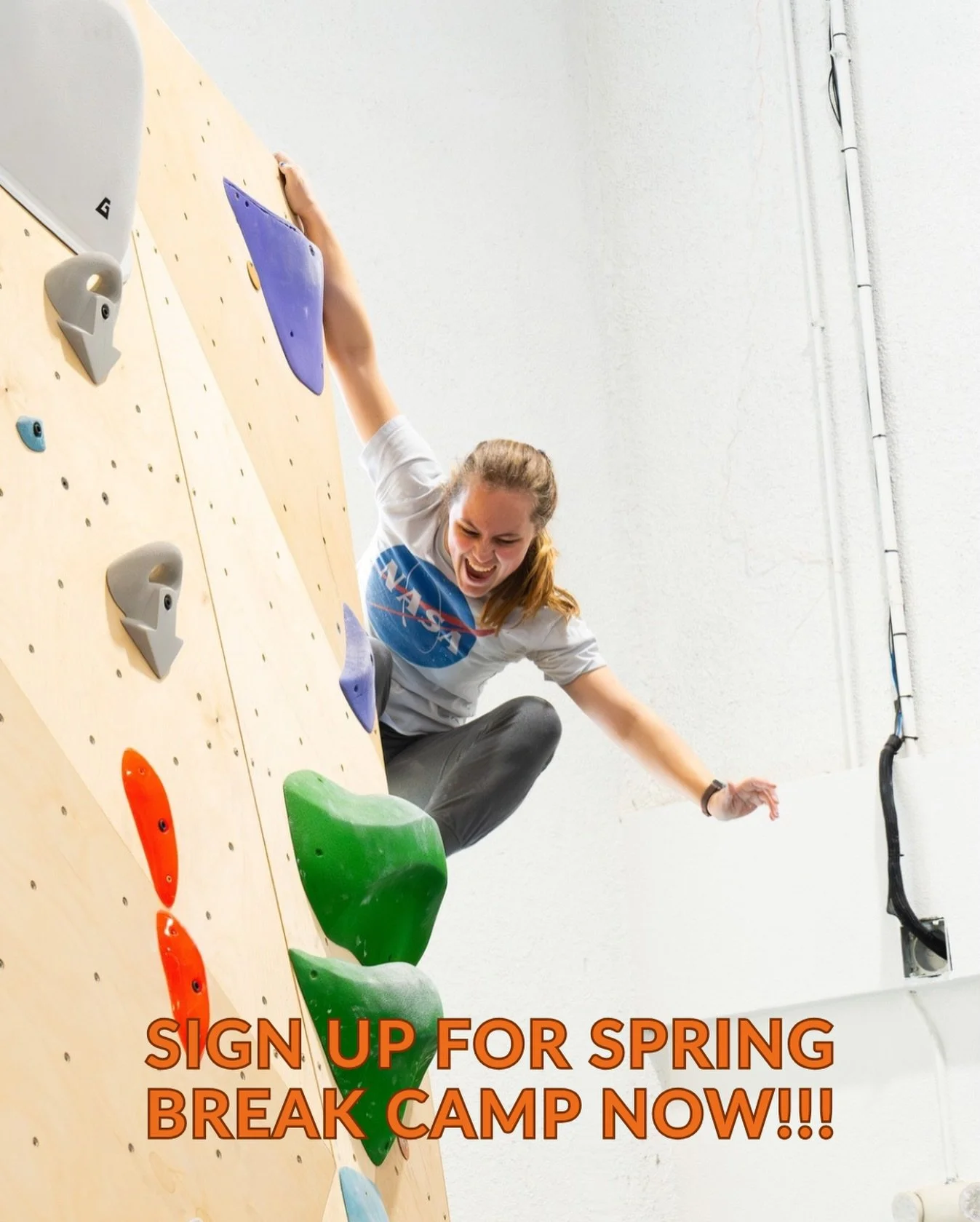 Spring Break Global Climber Quest March 16th-20th
9:00 AM to 12:00 PM
Ages 5 to 12 
Single-day and 3-day options available! 
 
Travel the world through climbing this Spring Break. Each day brings a new destination as campers climb, create, and explor